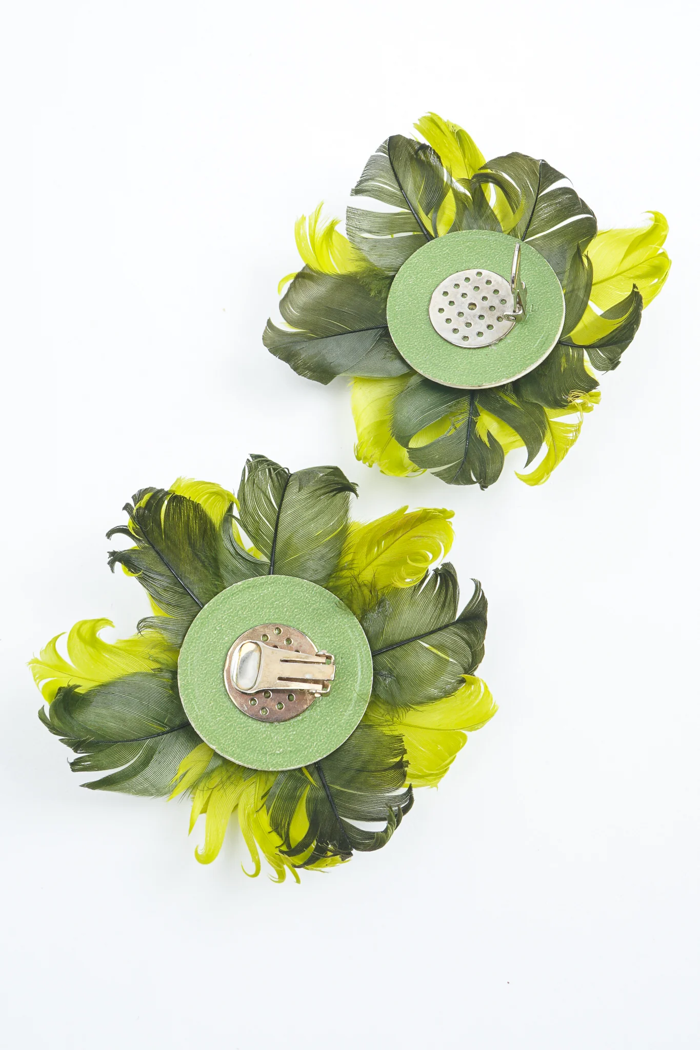 Feather Flower Earrings - Image 6