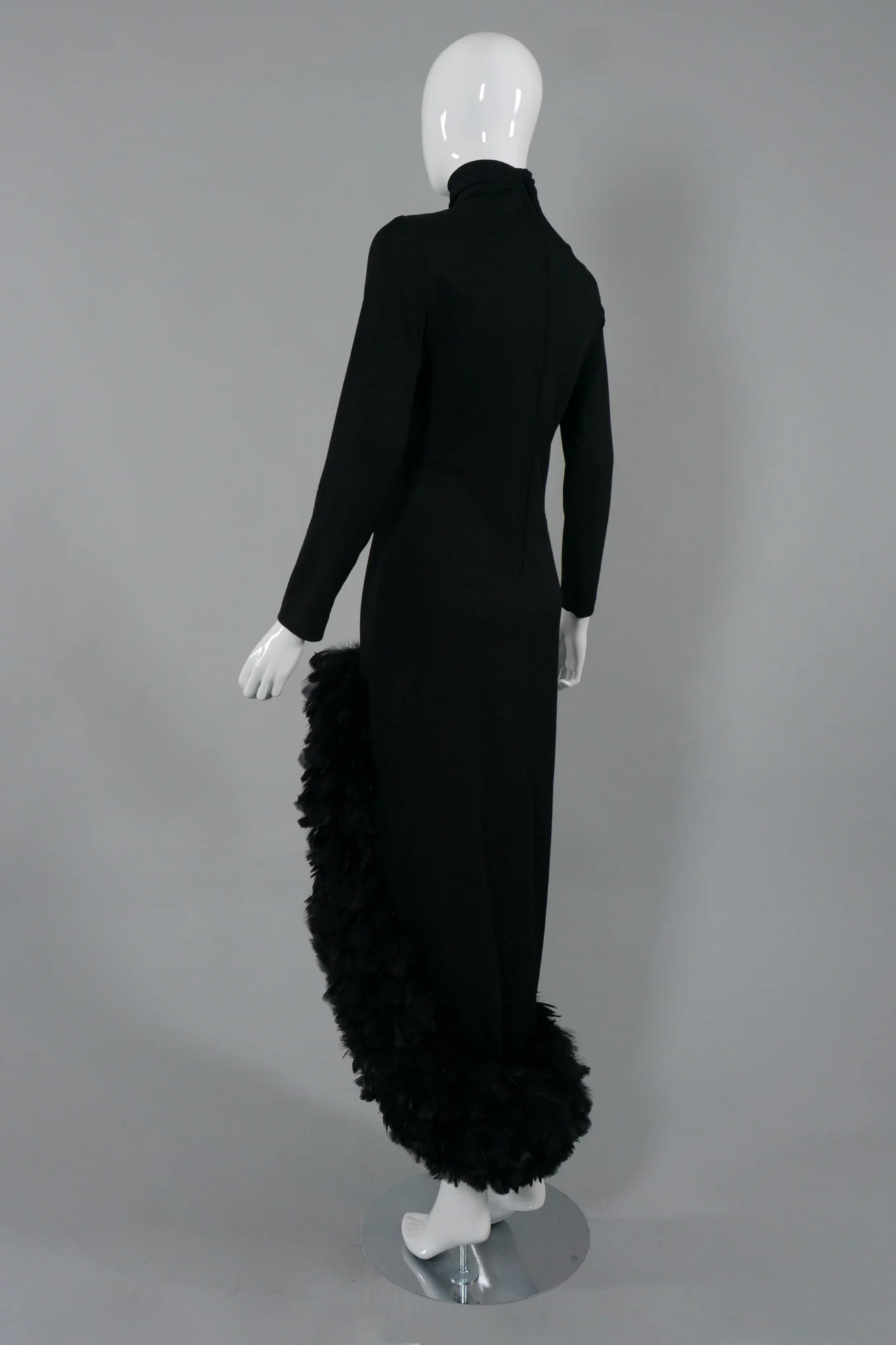 Feather Hem Dress - Image 5