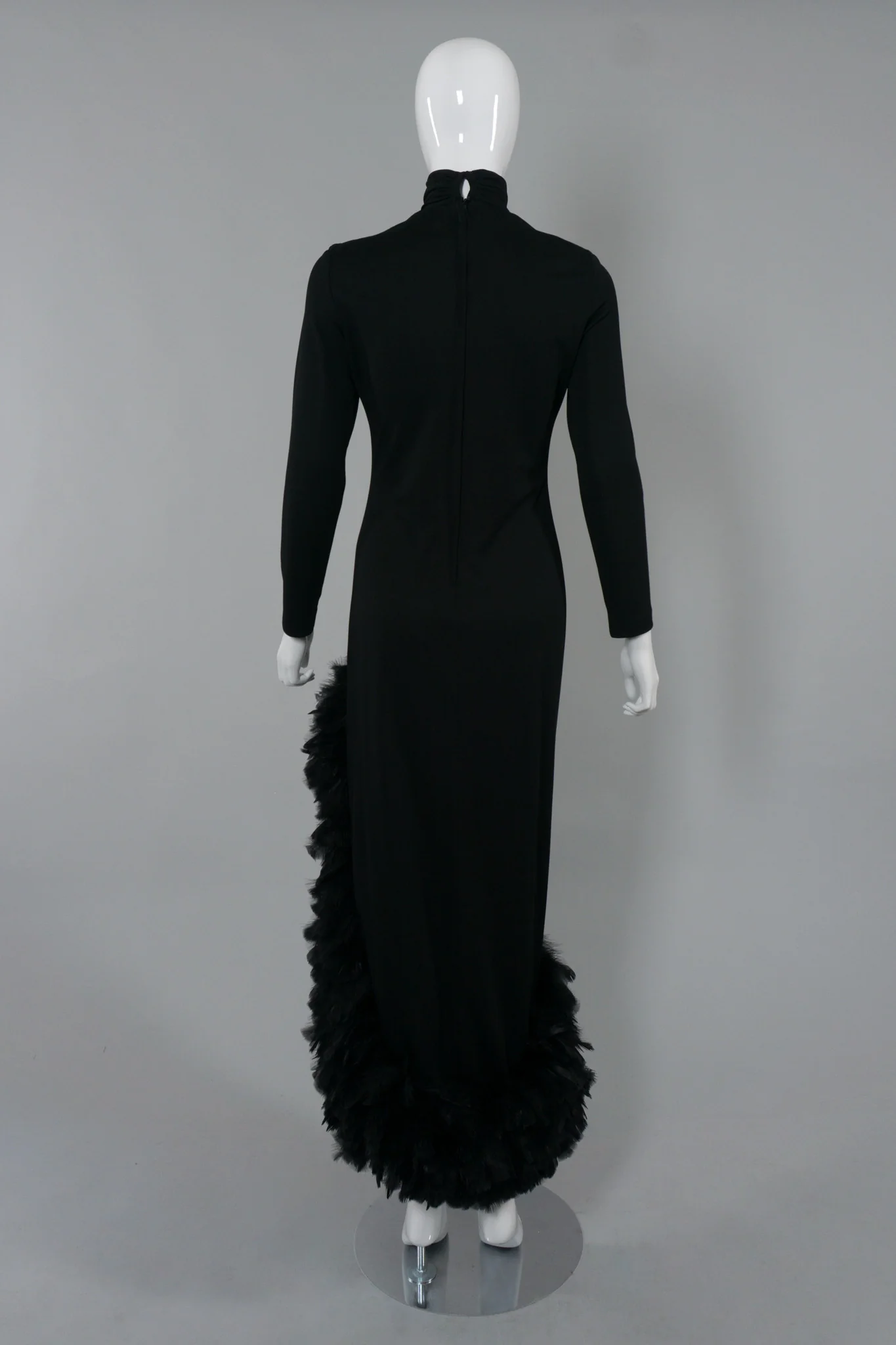 Feather Hem Dress - Image 6