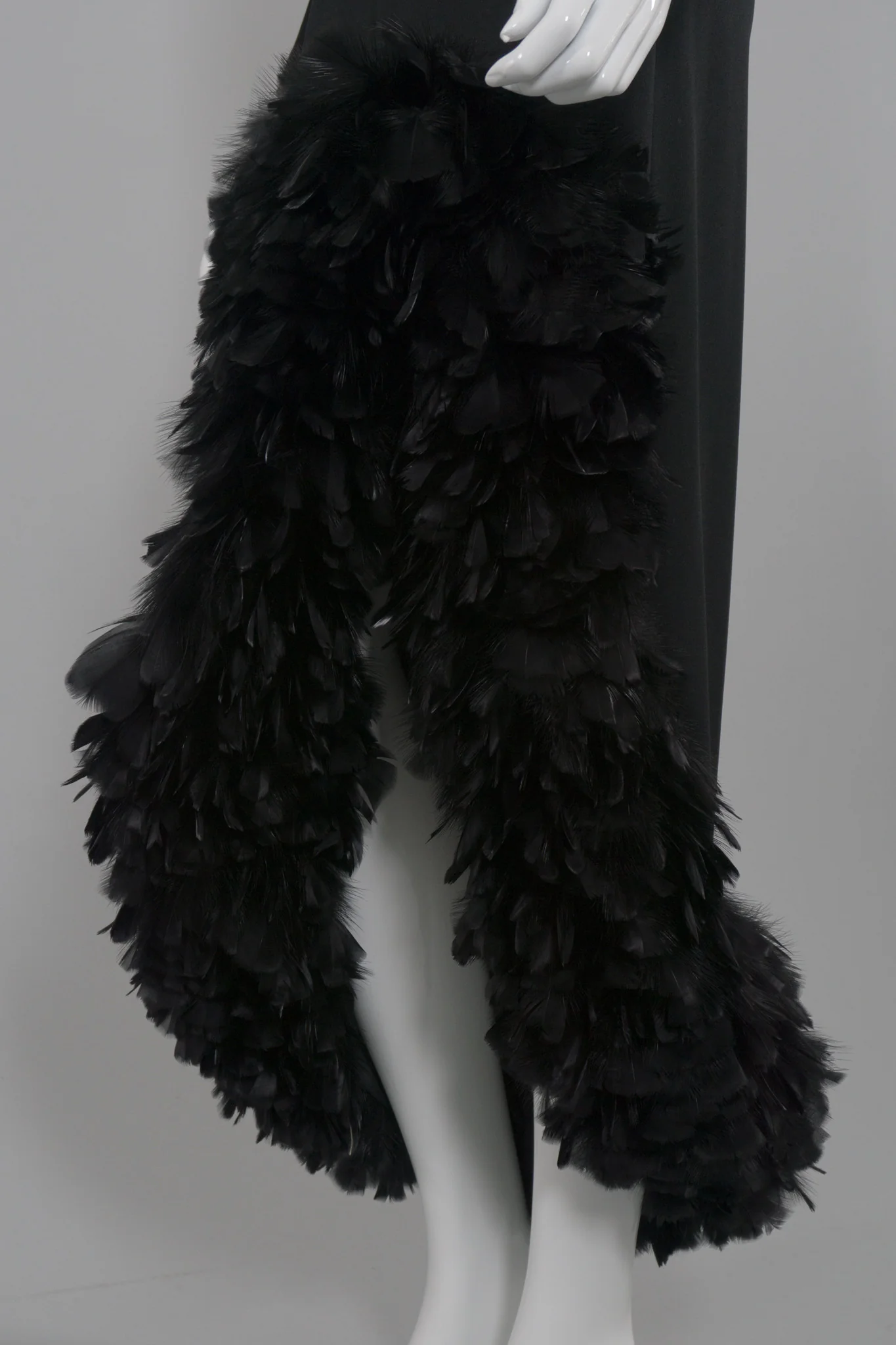 Feather Hem Dress - Image 8