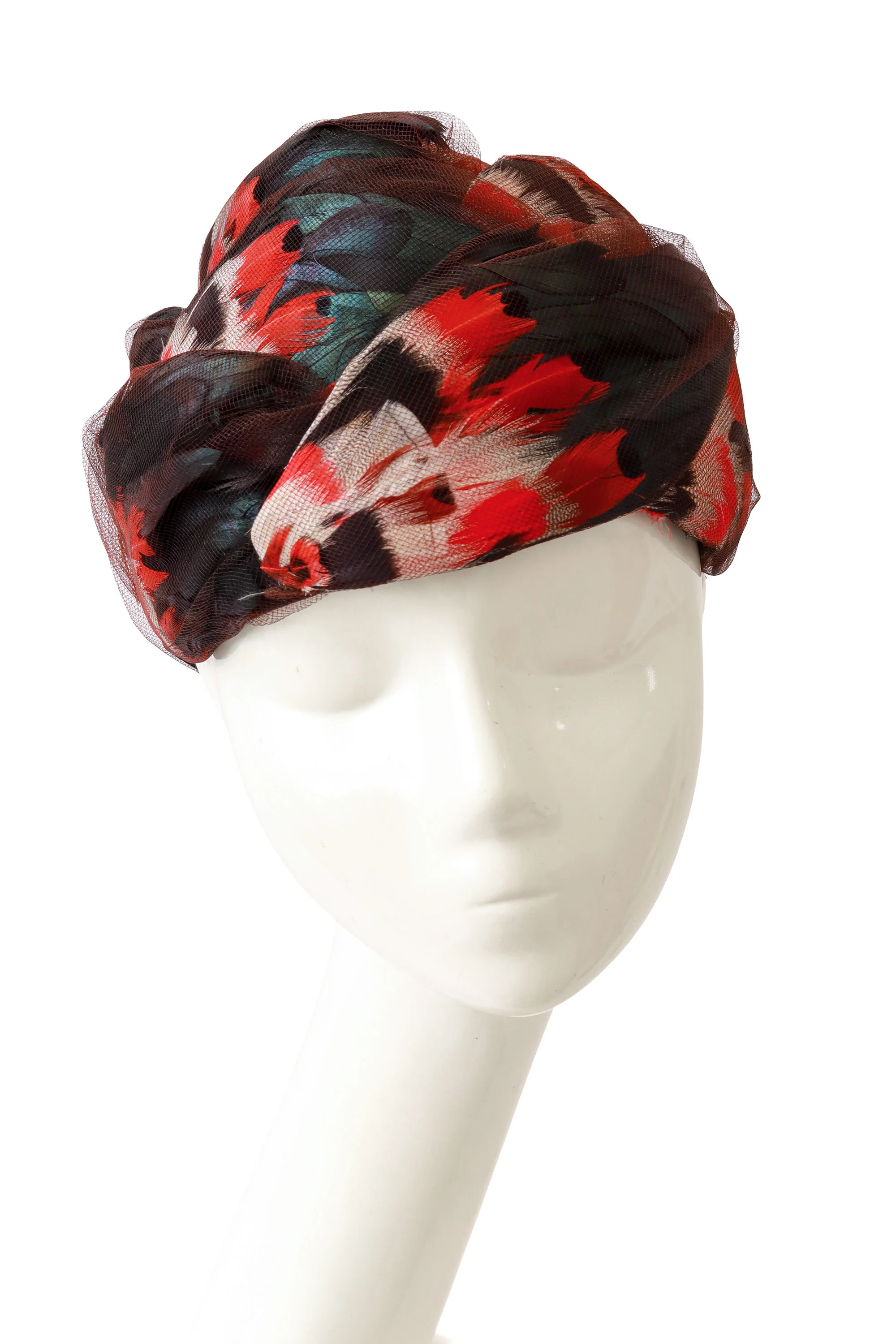 Feather Net Cocktail Hat - Image 2