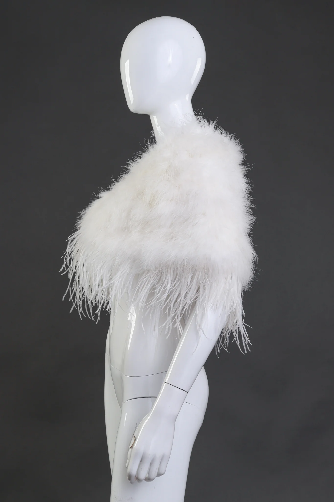 Feather Stole Capelet - Image 2
