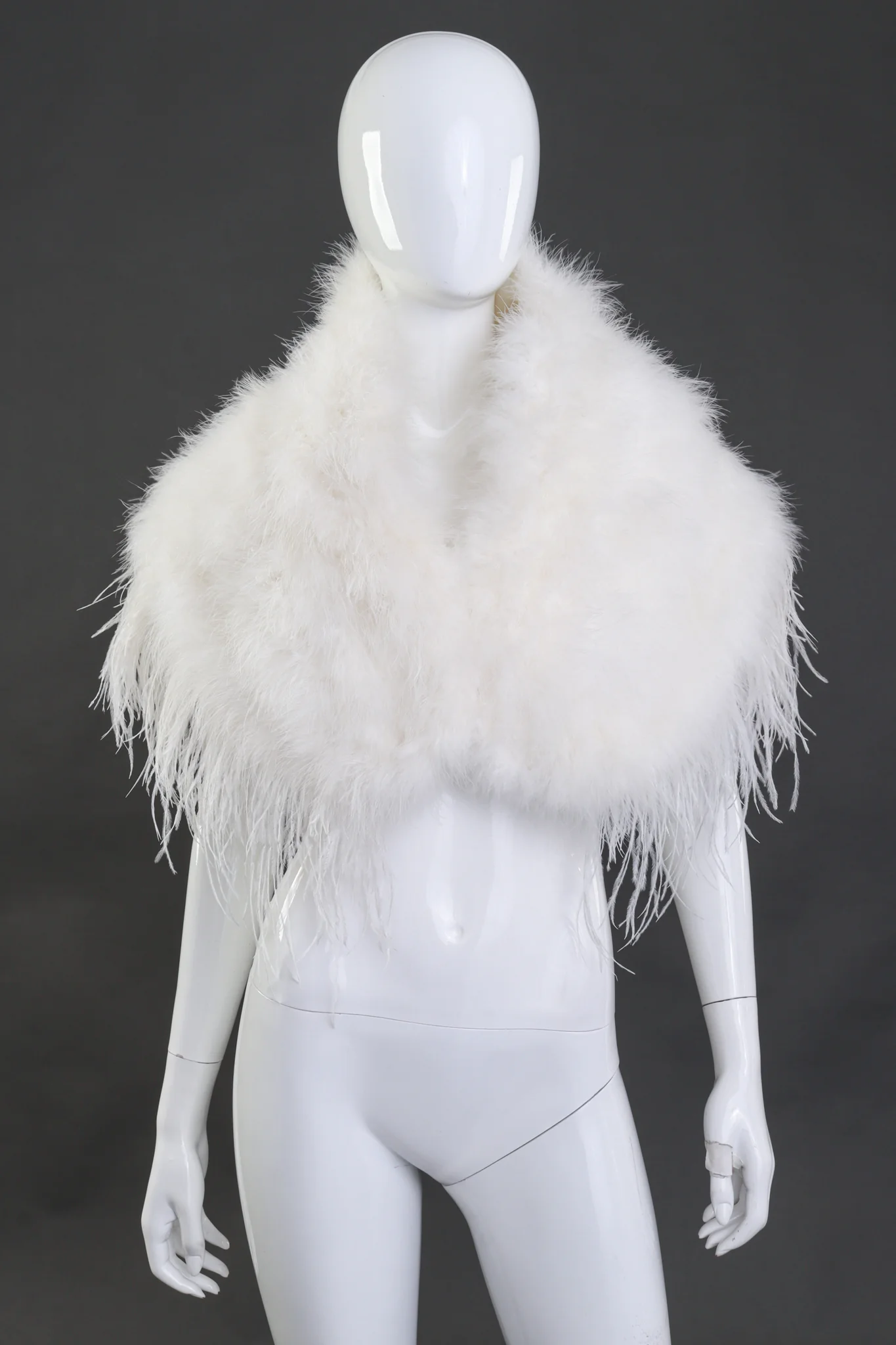 Feather Stole Capelet - Image 5