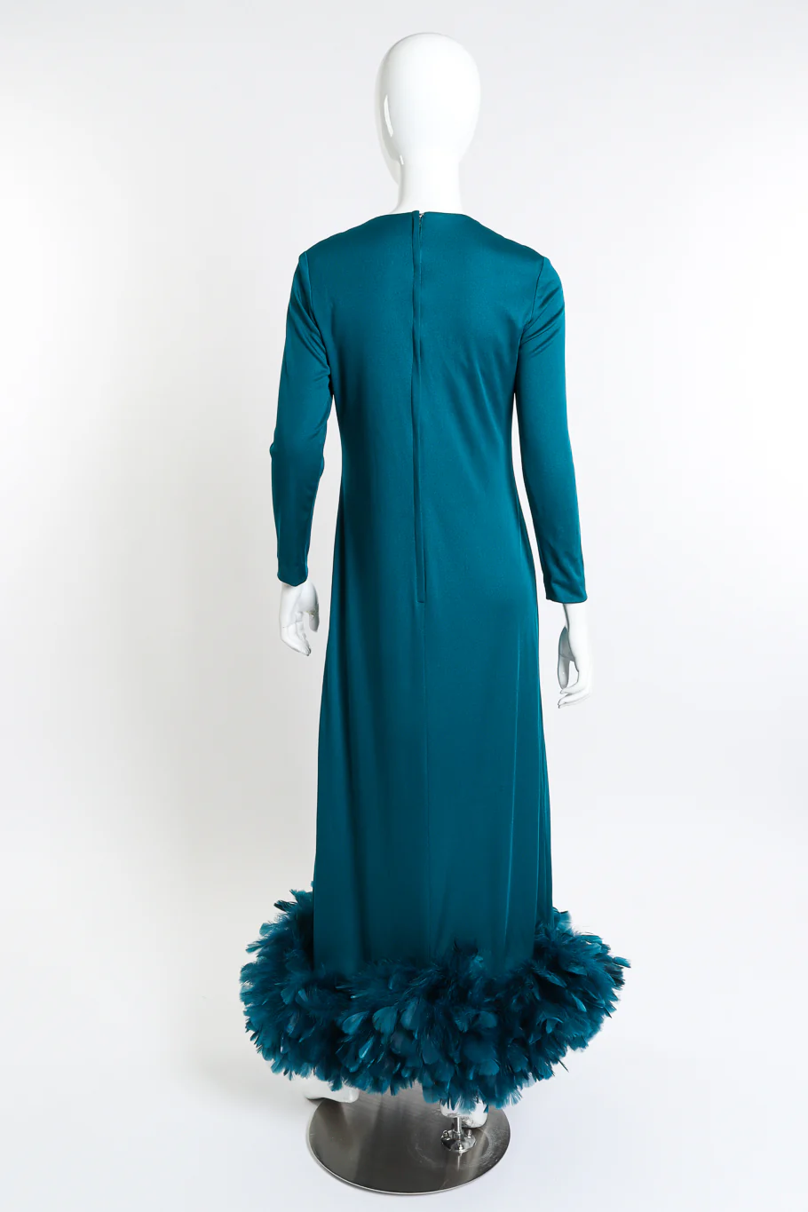 Feather Trim Gown - Image 4