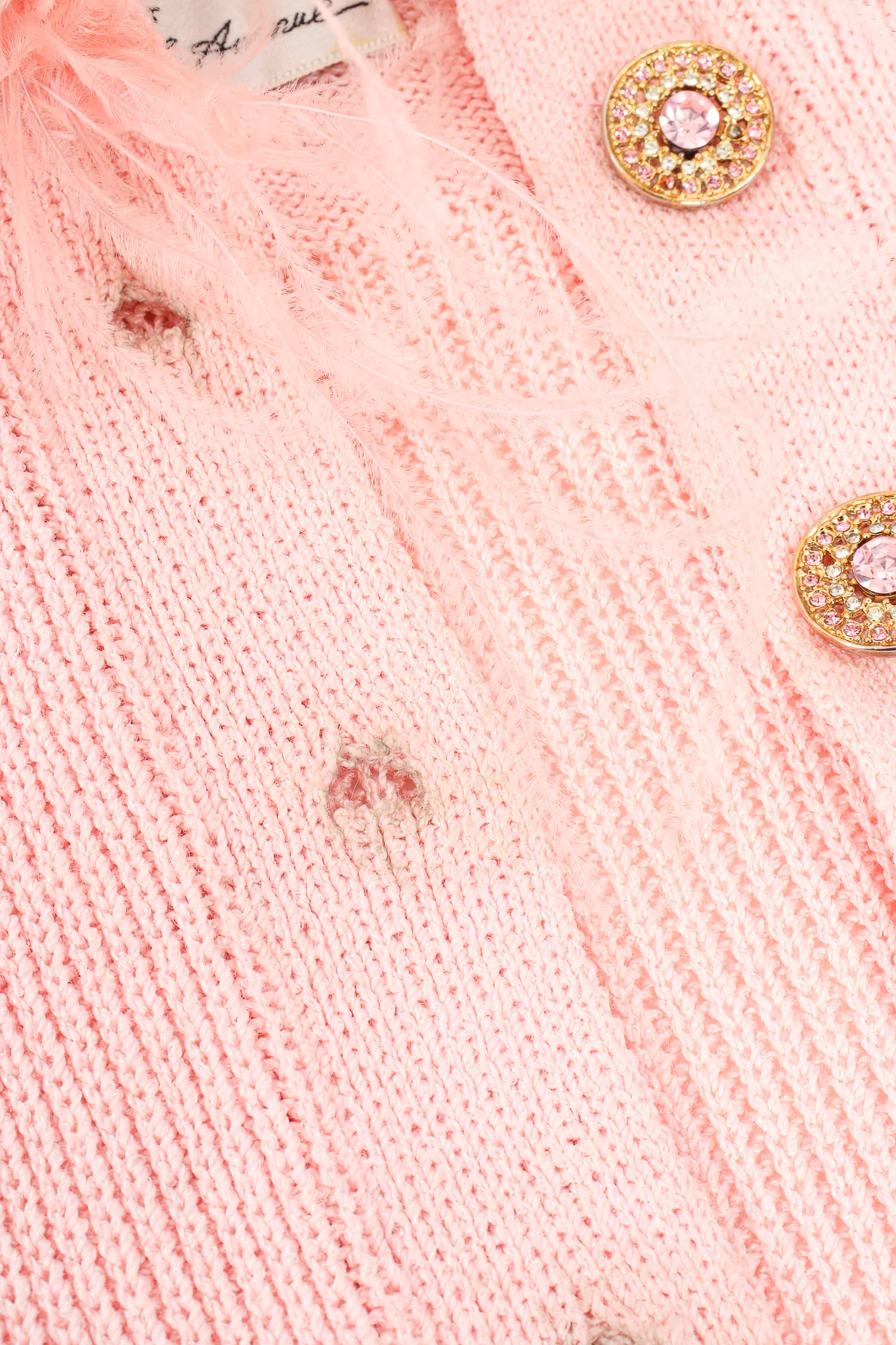 Feather Trim Sweater Knit Dress - Image 14