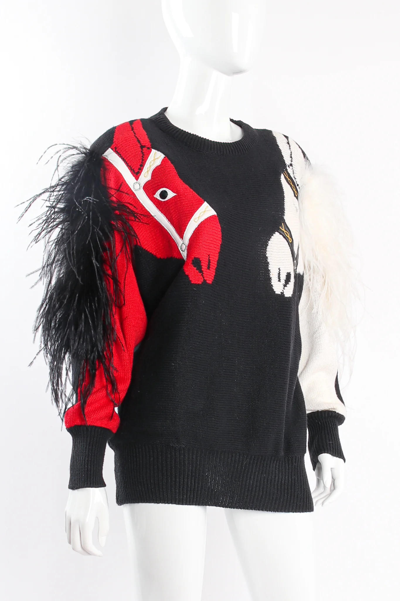Feathered Mane Horse Sweater - Image 2
