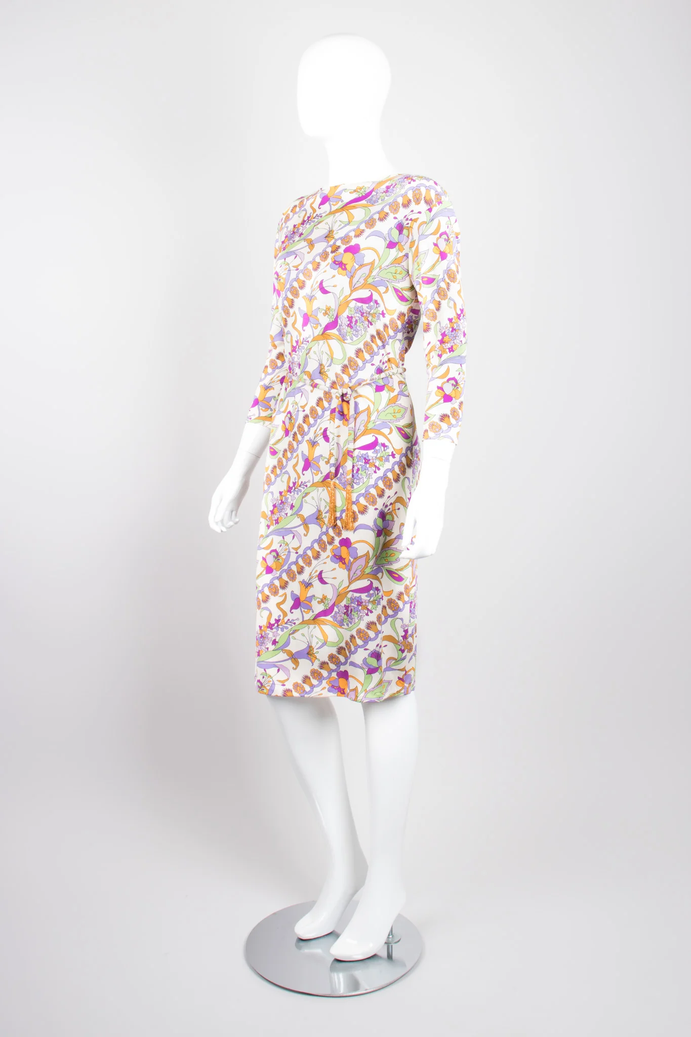 Floral Silk Jersey Dress II - Image 3