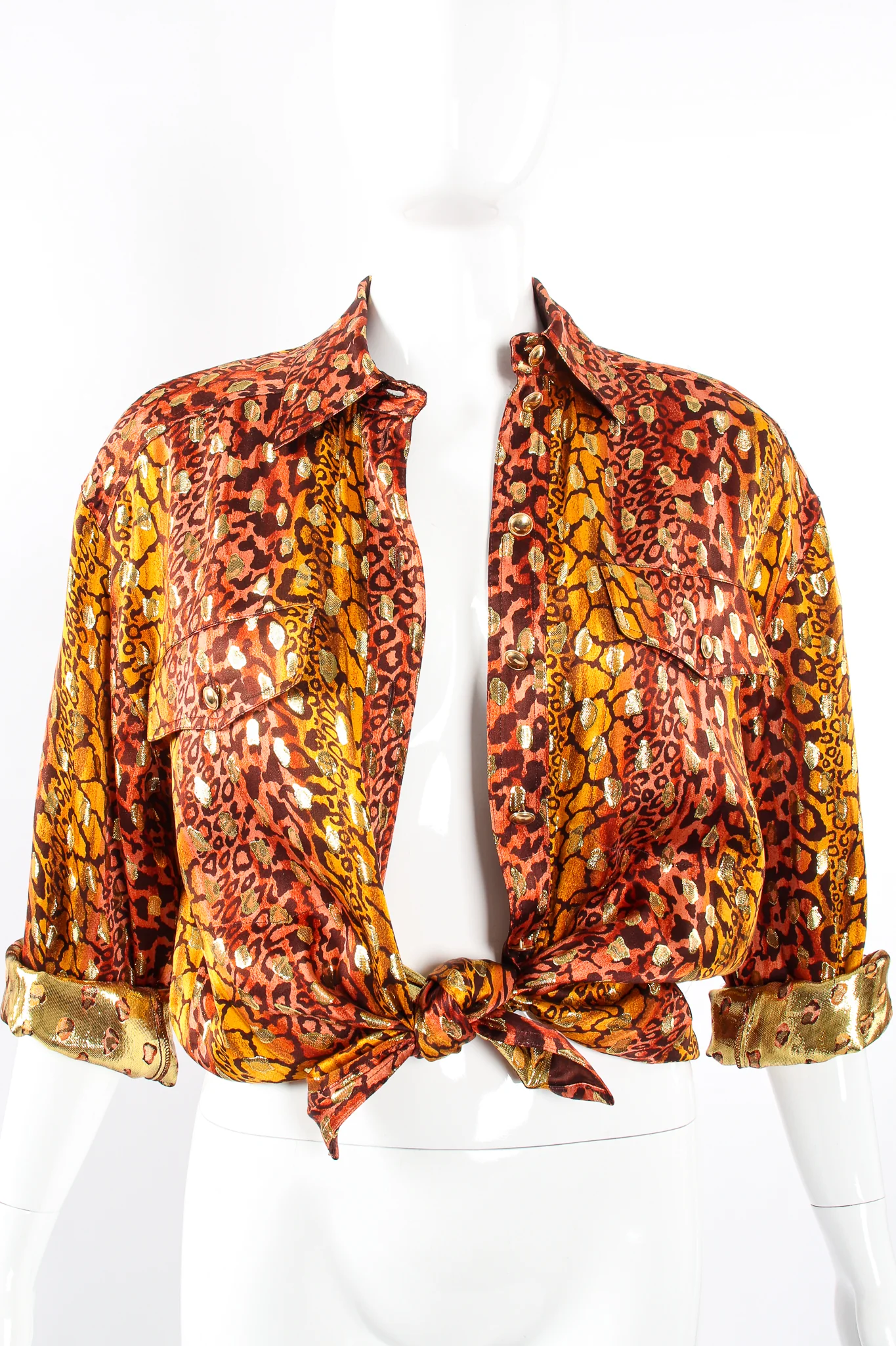 Animal Print Brocade Shirt - Image 10