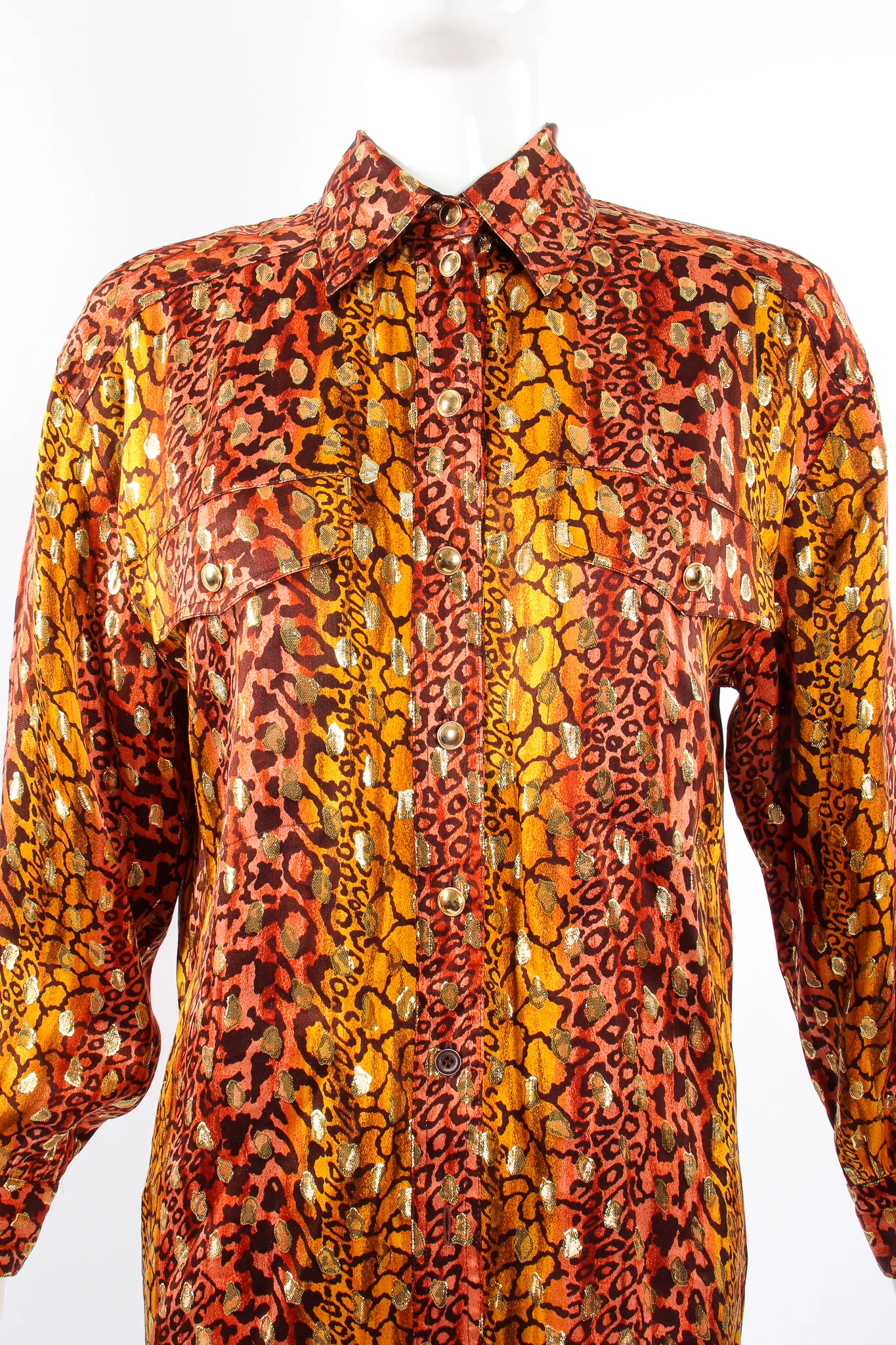 Animal Print Brocade Shirt - Image 2