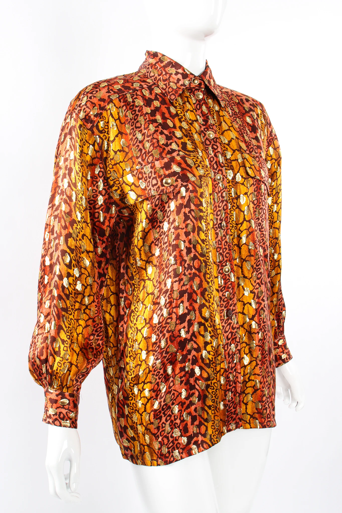 Animal Print Brocade Shirt - Image 4