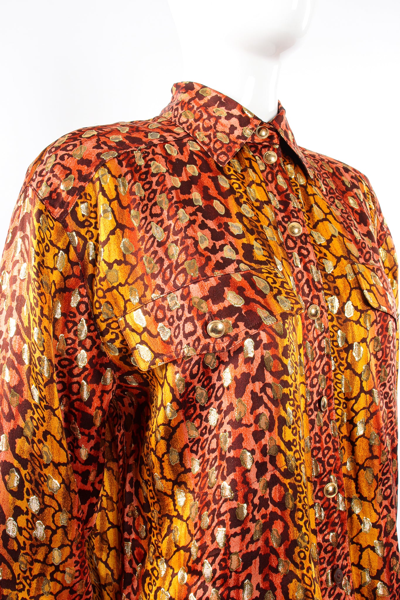 Animal Print Brocade Shirt - Image 5