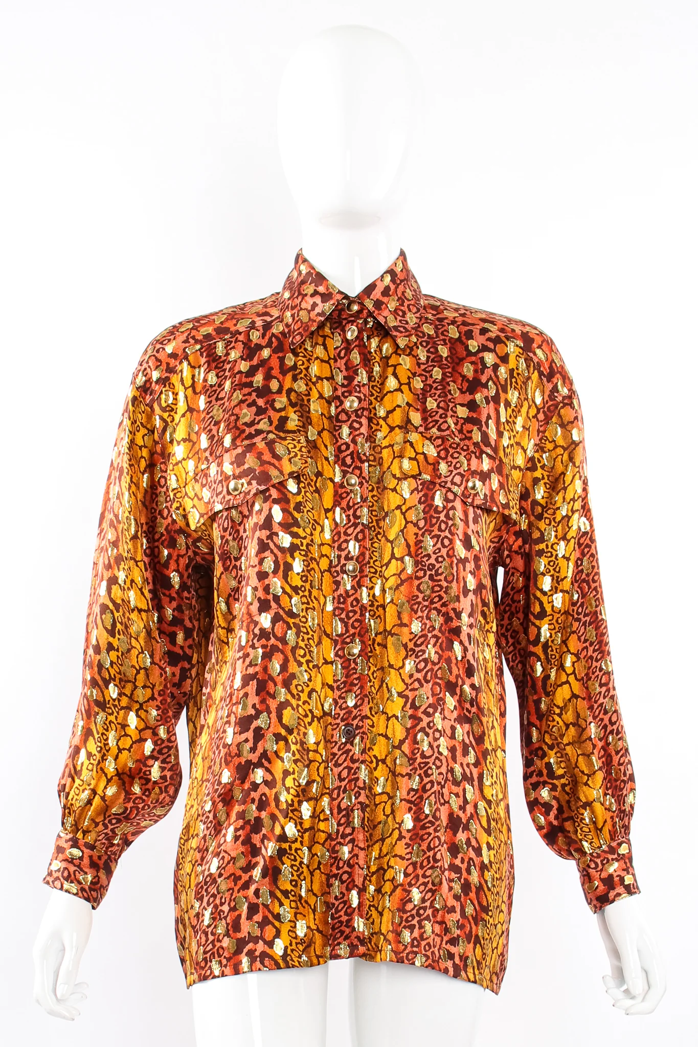 Animal Print Brocade Shirt - Image 6