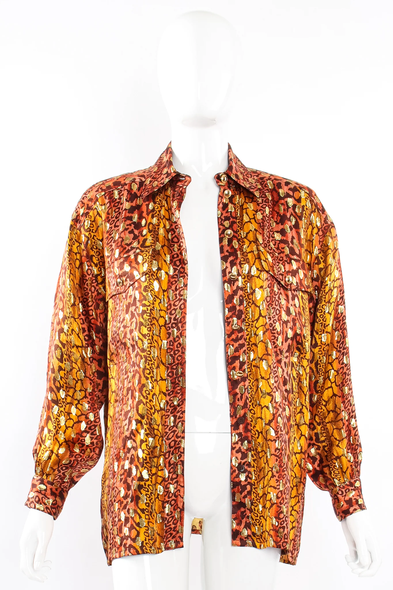 Animal Print Brocade Shirt - Image 7