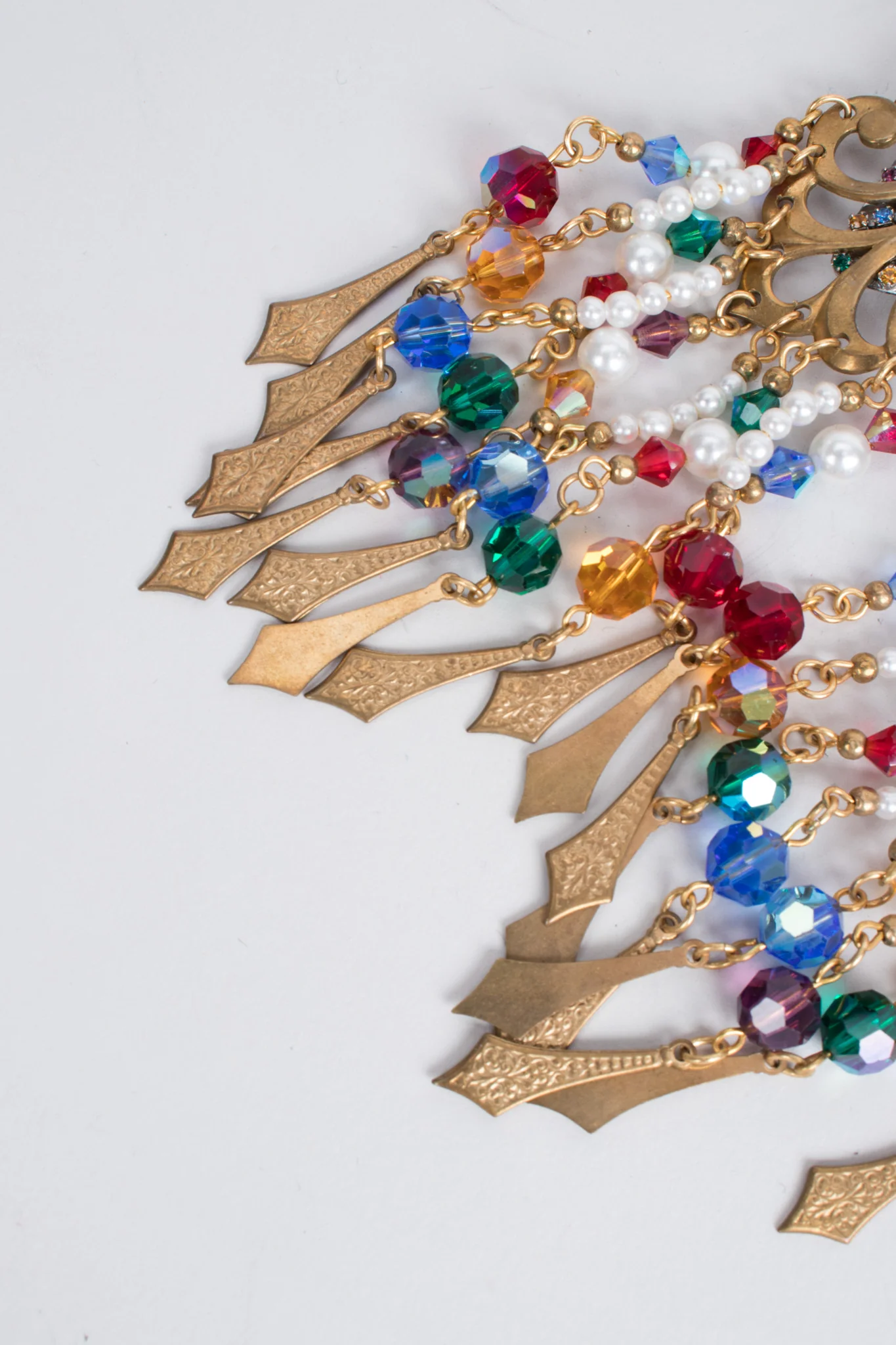 Filigree Bead Fringe Earring - Image 3