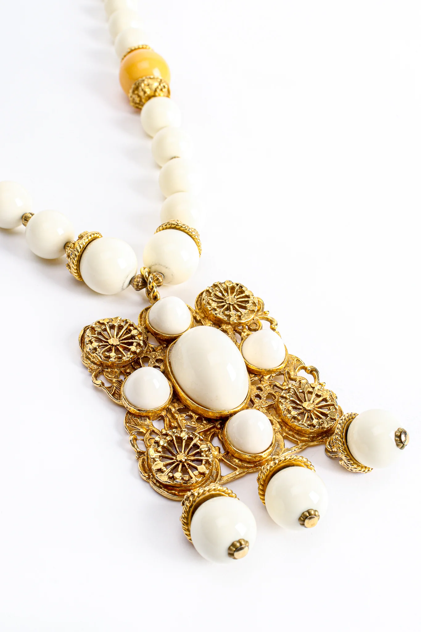 Filigree Bead Pendant Necklace - Image 5