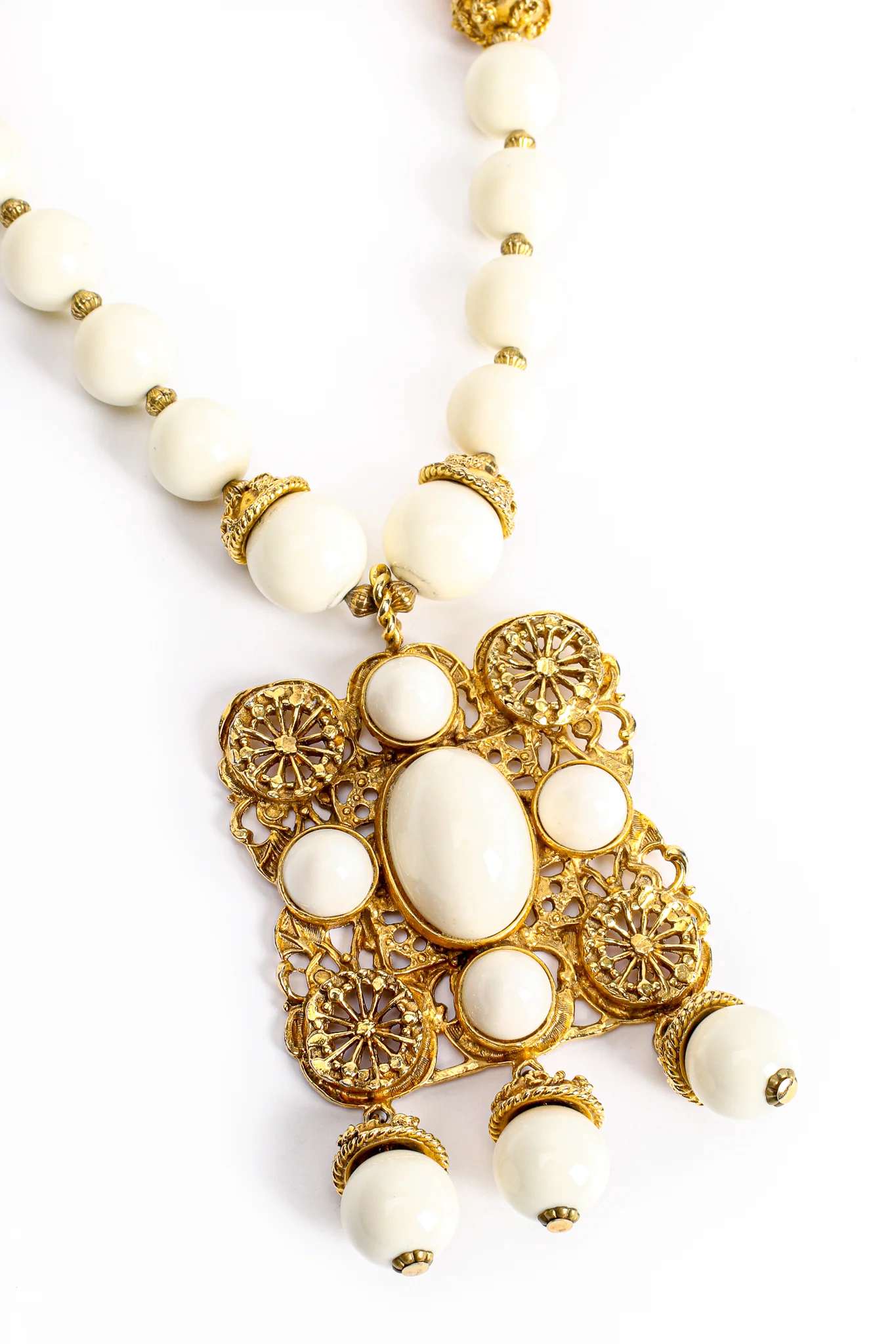 Filigree Bead Pendant Necklace - Image 6