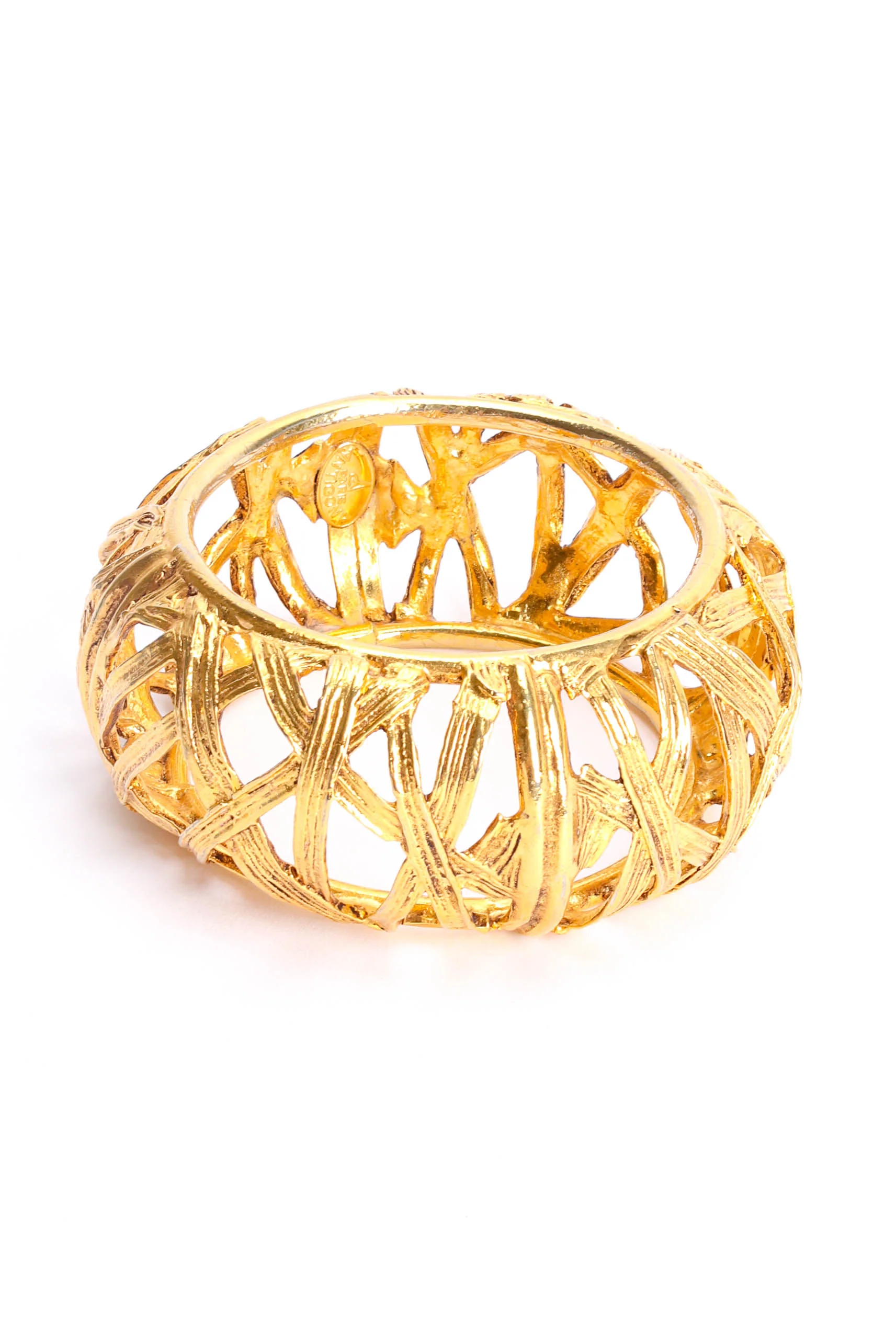 Filigree Cage Bangle Bracelet