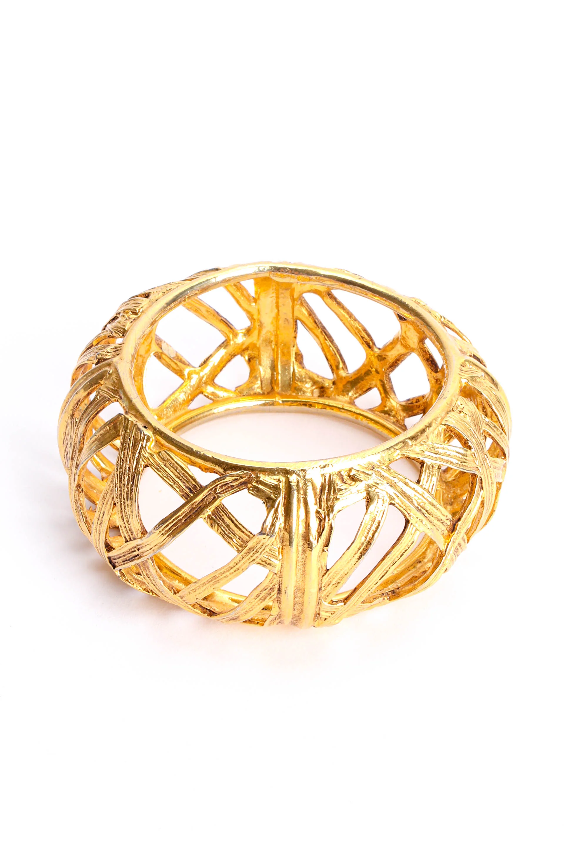 Filigree Cage Bangle Bracelet - Image 2