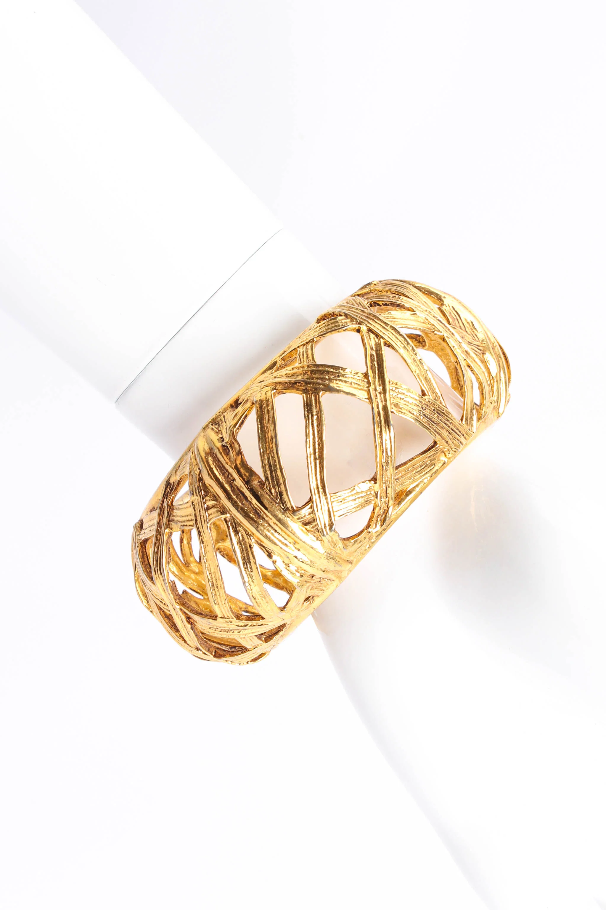 Filigree Cage Bangle Bracelet - Image 3