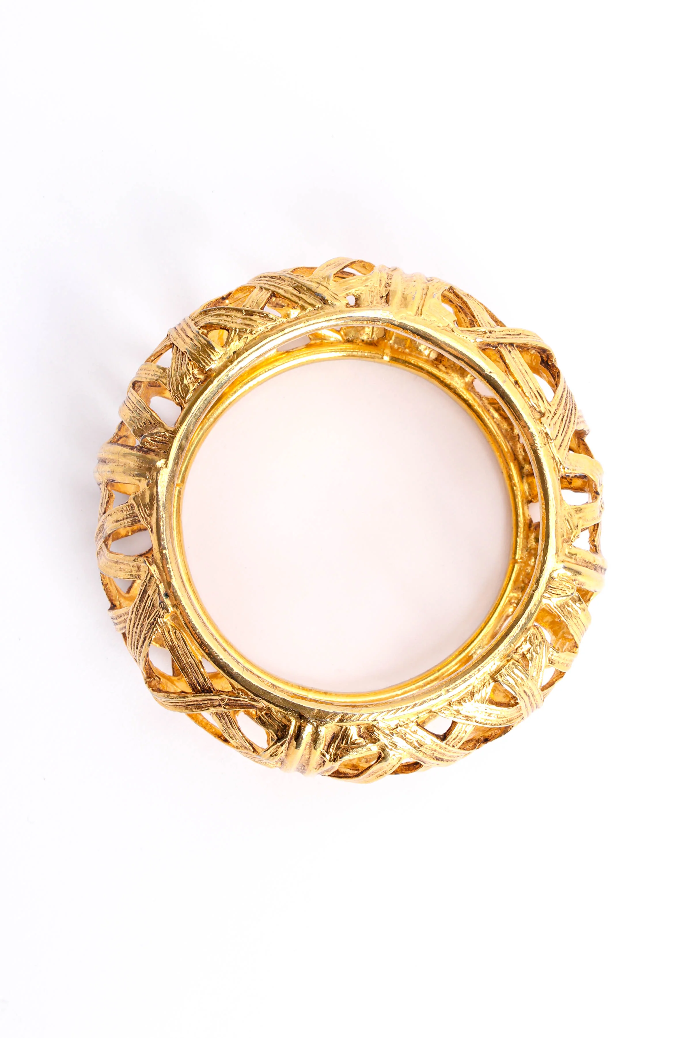 Filigree Cage Bangle Bracelet - Image 4