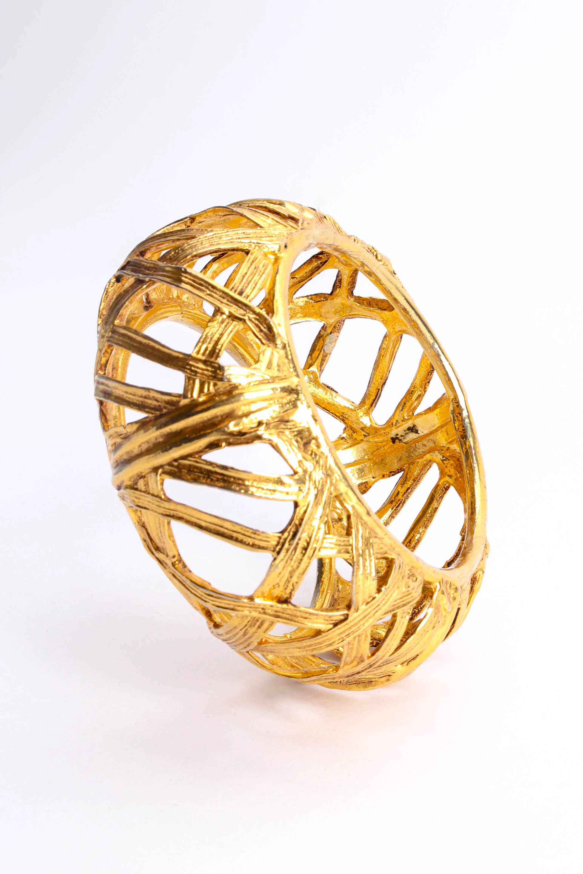 Filigree Cage Bangle Bracelet - Image 5