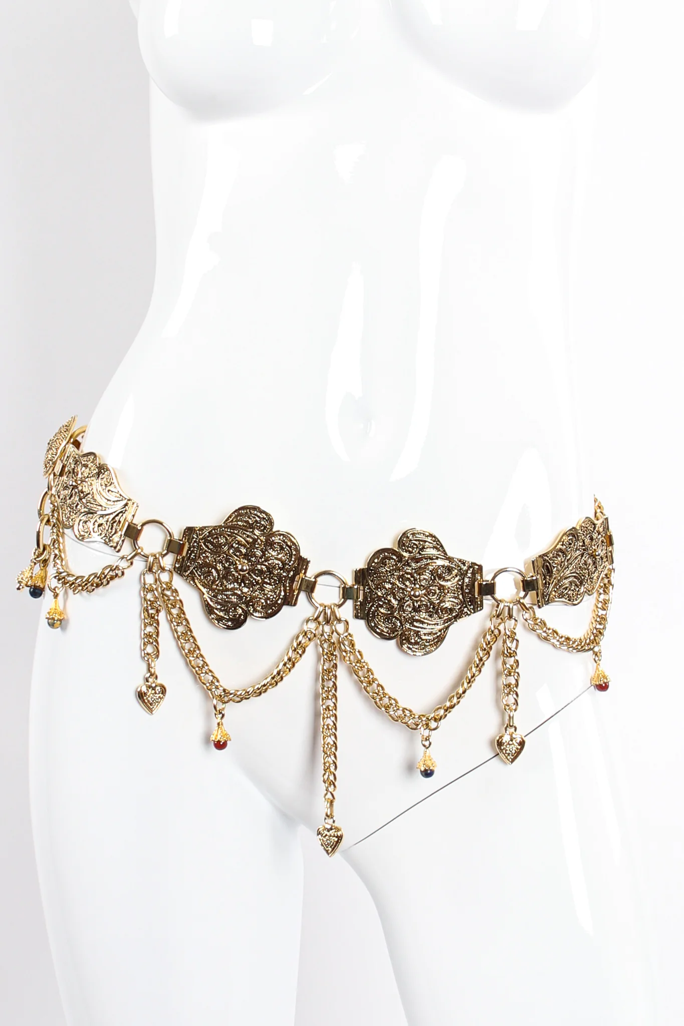 Filigree Draped Chain Belt - Image 3