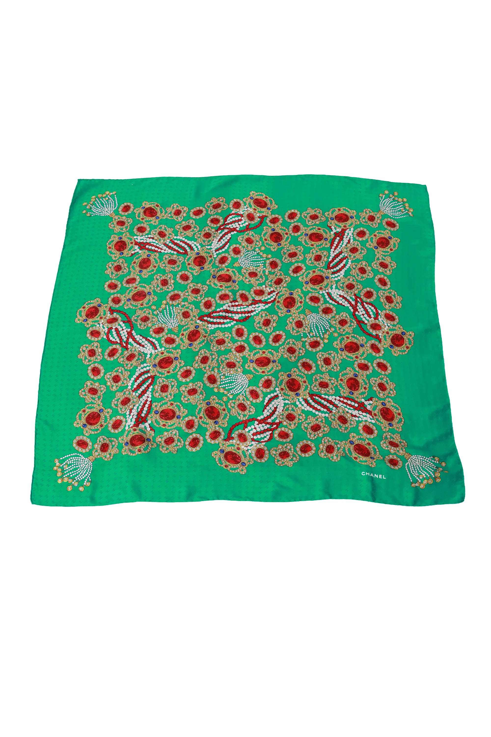 Filigree Jewel Logo Scarf