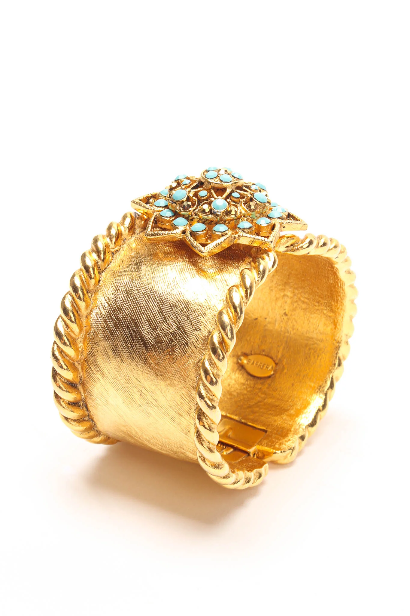 Filigree Lotus Flower Cuff Bracelet - Image 7