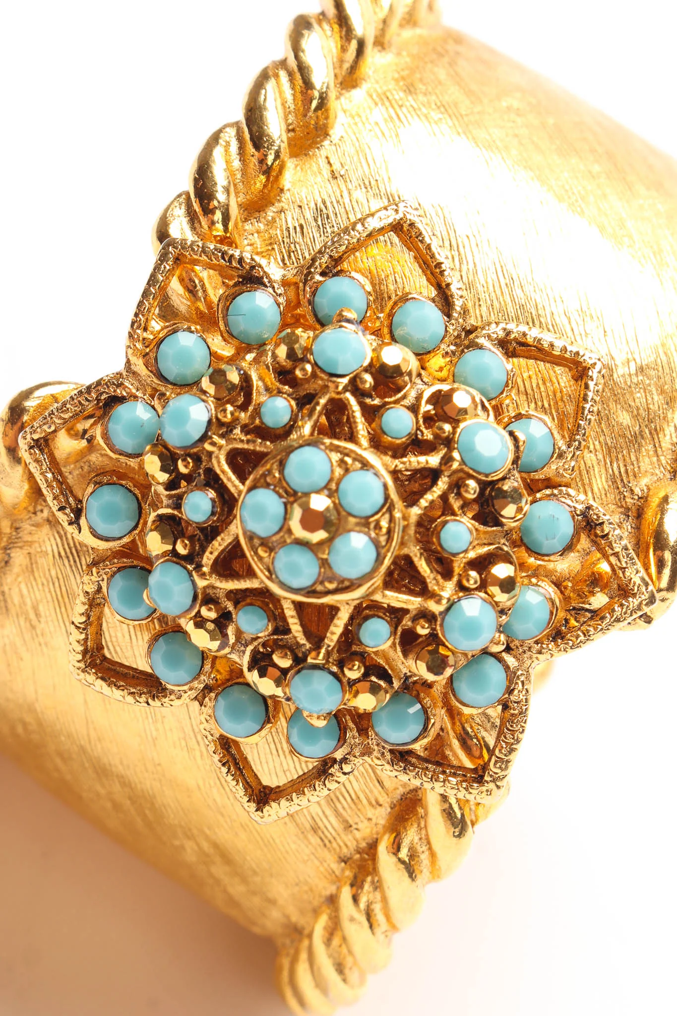 Filigree Lotus Flower Cuff Bracelet - Image 9
