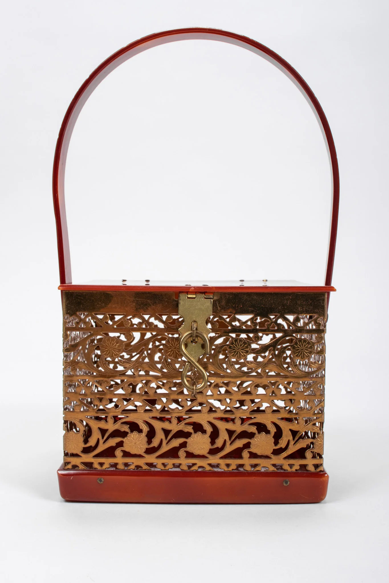 Filigree Lucite Box Bag - Image 3