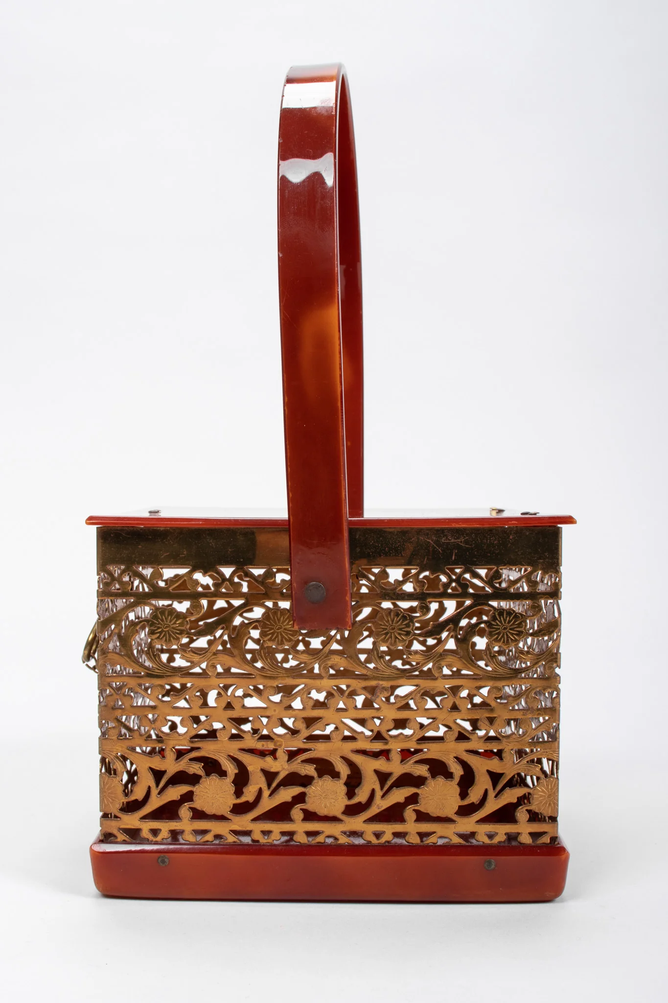 Filigree Lucite Box Bag - Image 5