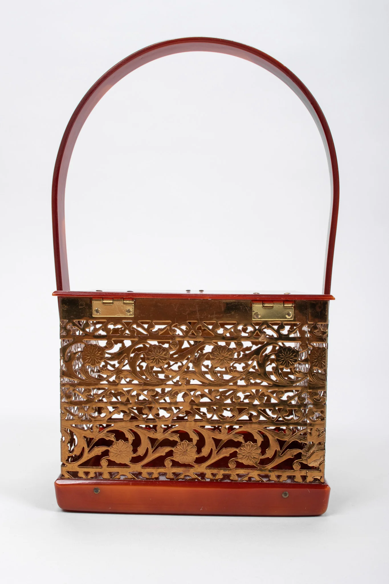 Filigree Lucite Box Bag - Image 7