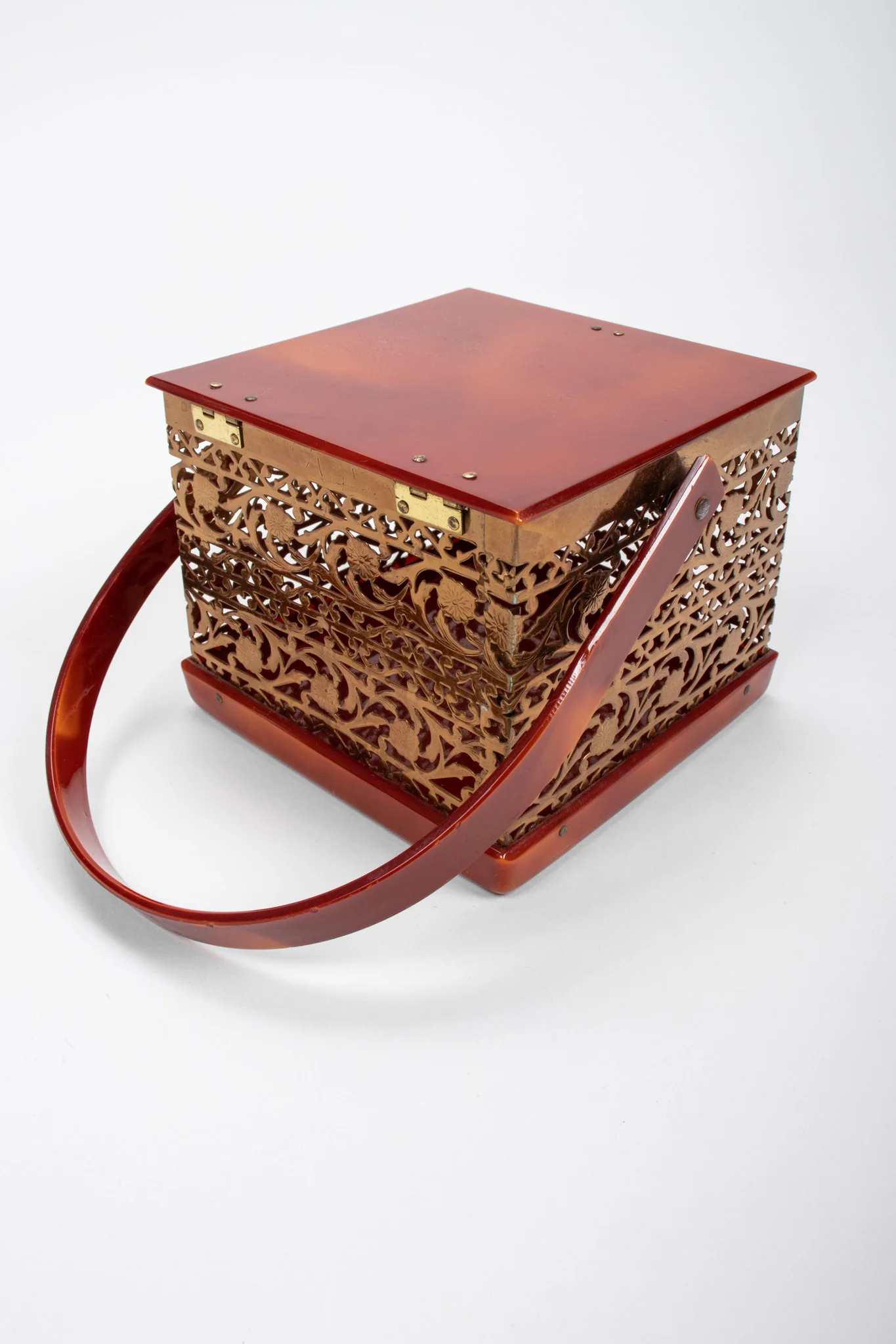 Filigree Lucite Box Bag - Image 8