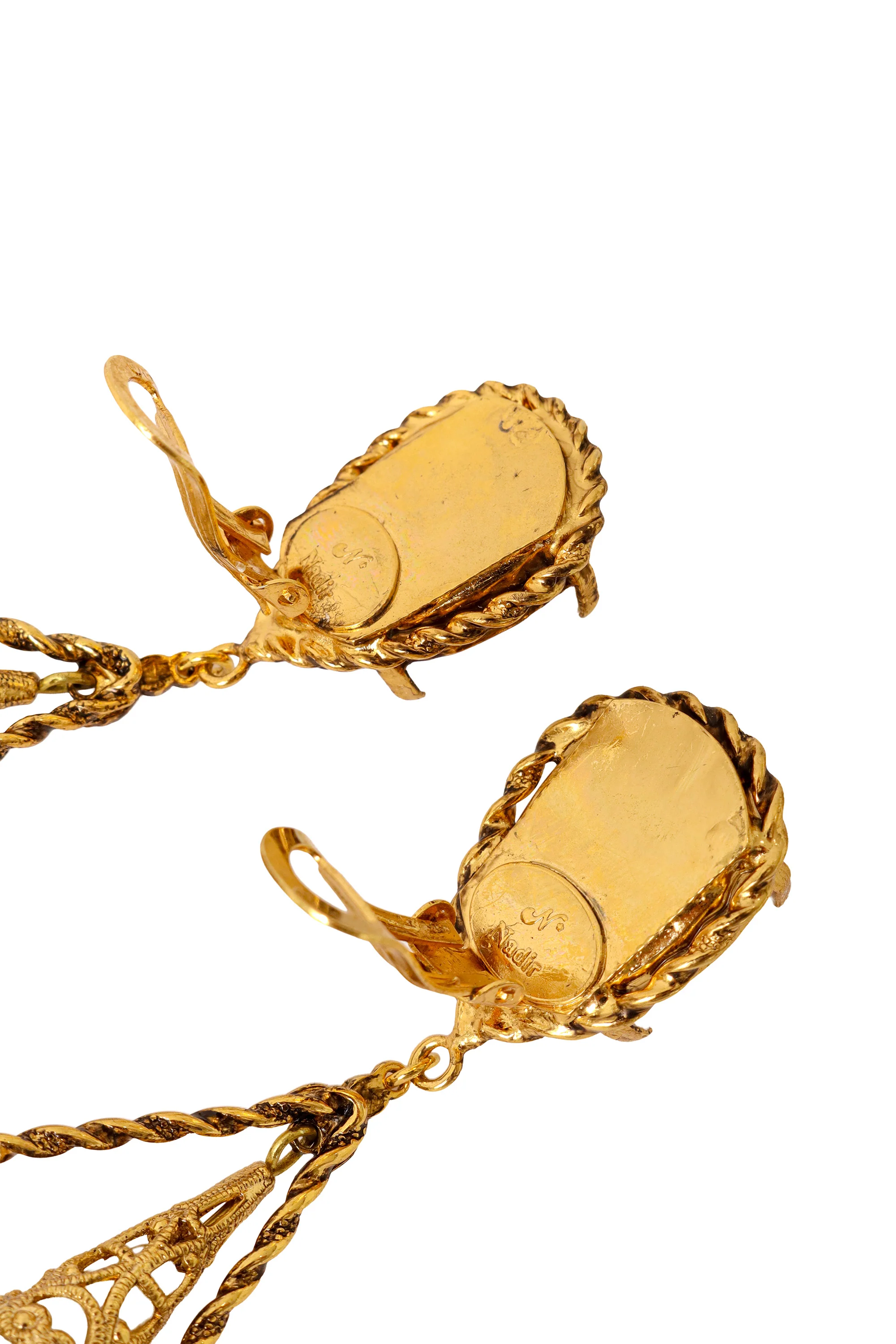 Filigree Pearl Drop Pendulum Earrings - Image 5