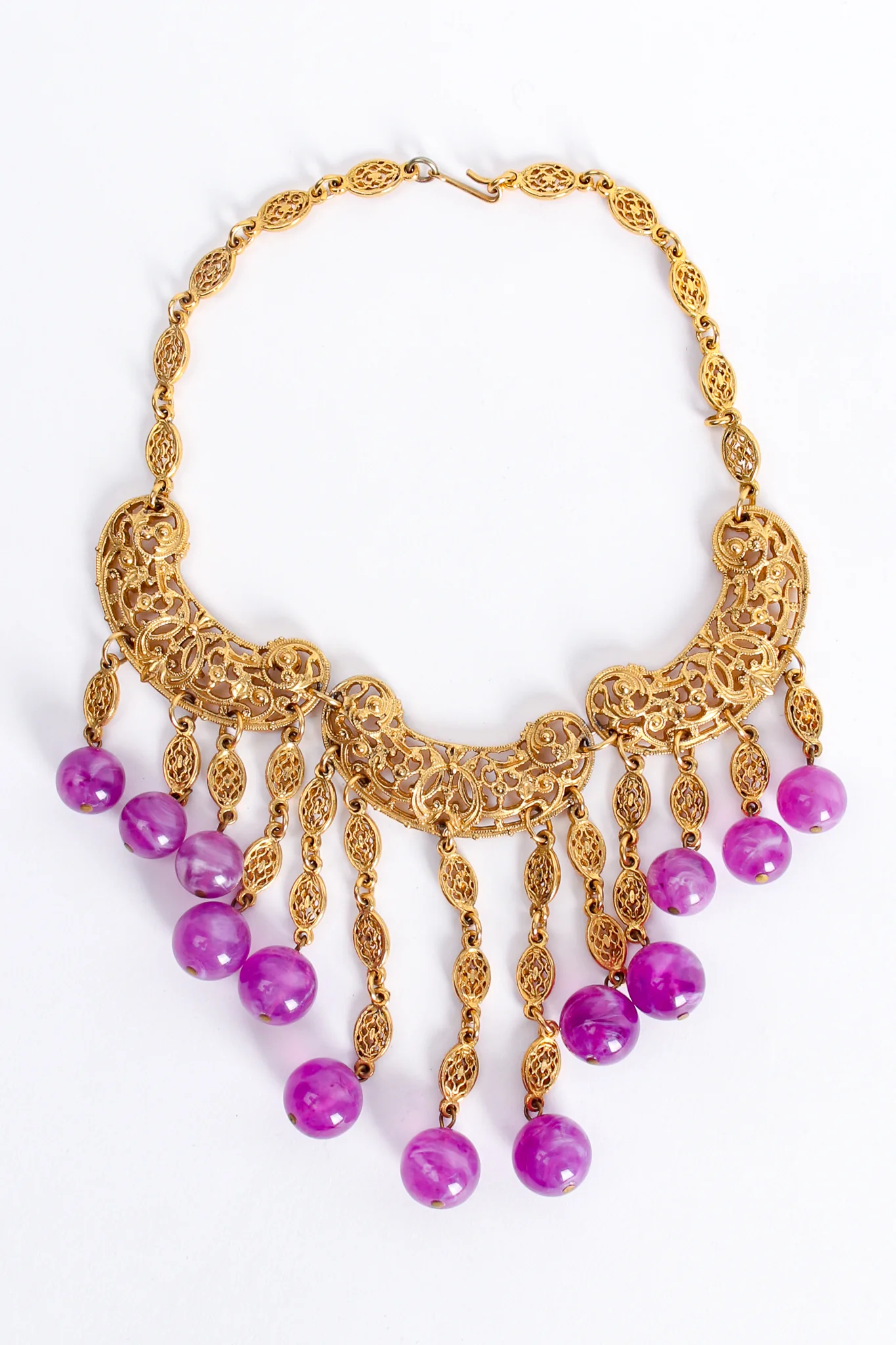 Filigree Waterfall Bead Necklace - Image 2