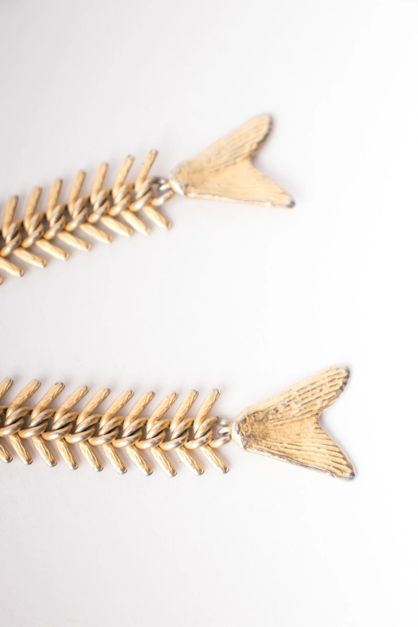 Fish Bone Earrings & Bracelet Set - Image 4
