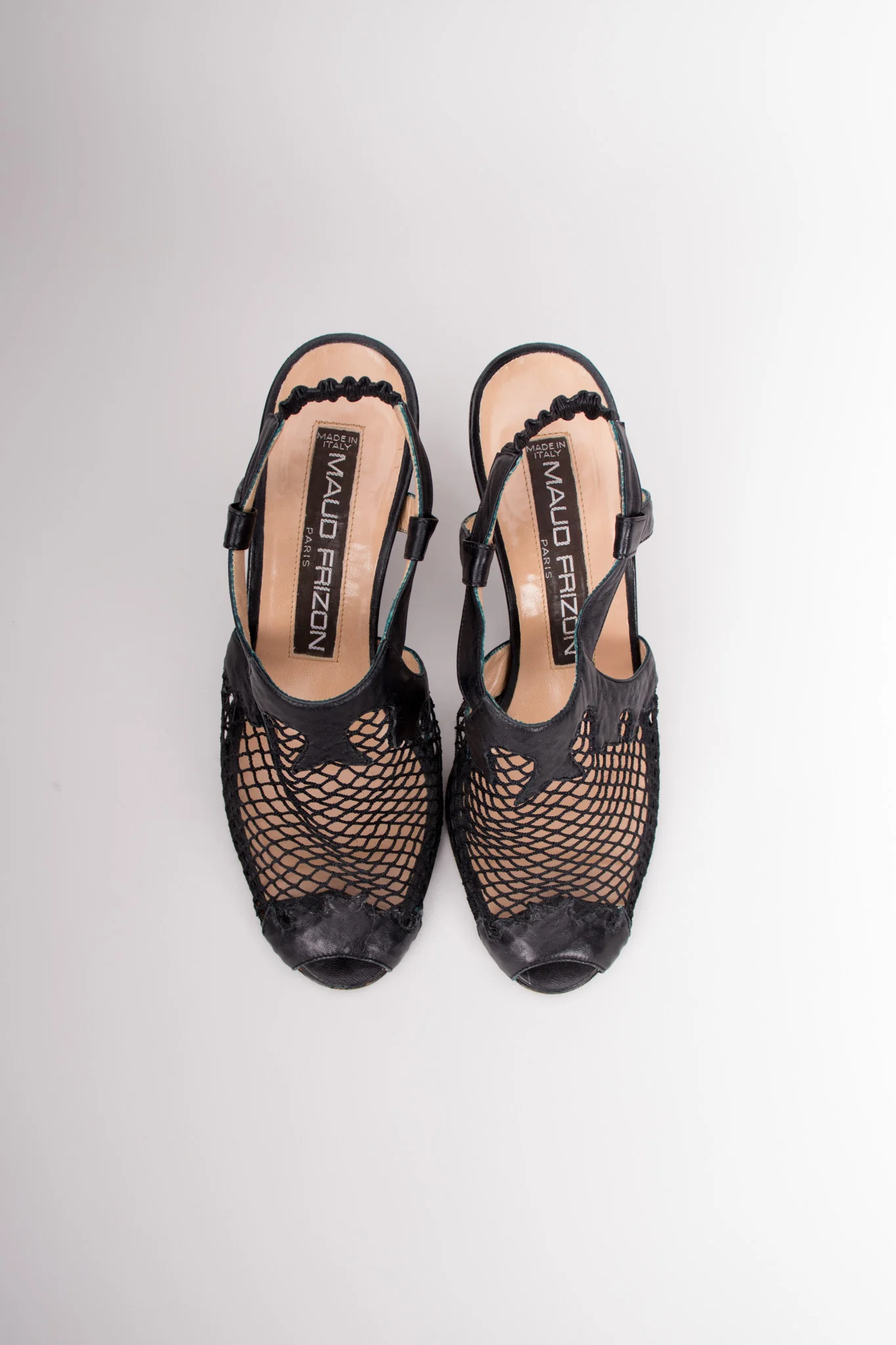 Fishnet Open Toe Heels - Image 10
