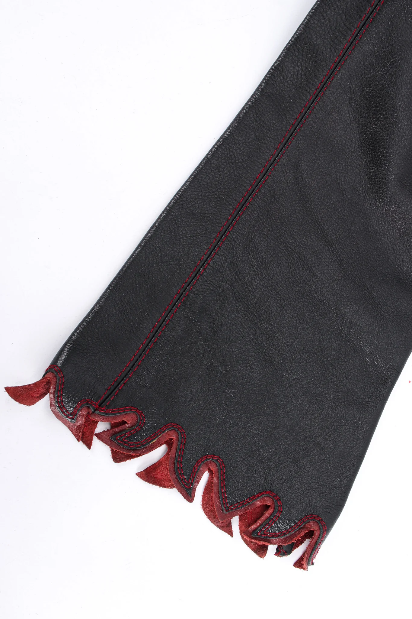 Flame Lace Up Leather Pant - Image 7