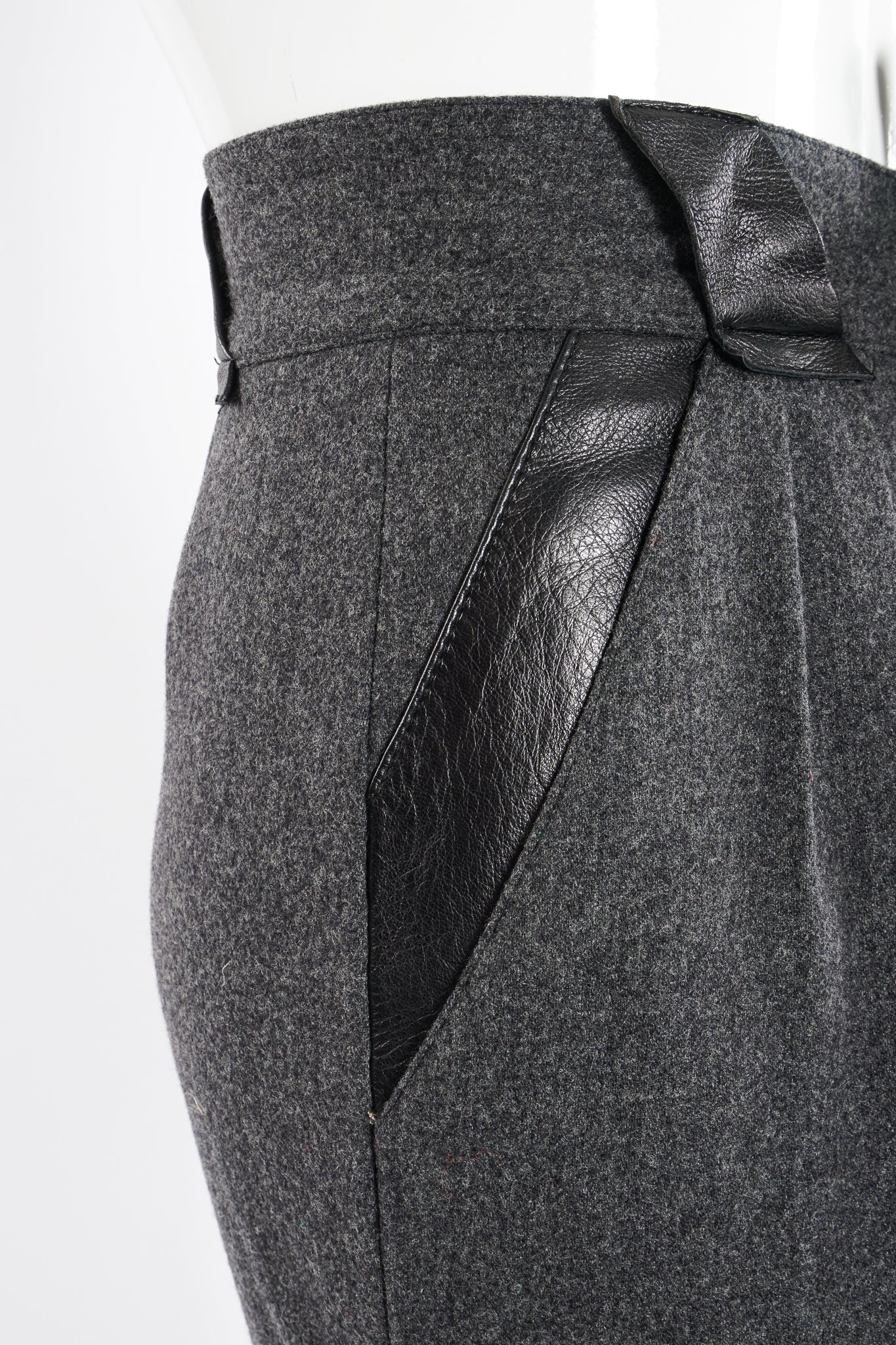 Flannel Pleated Trouser