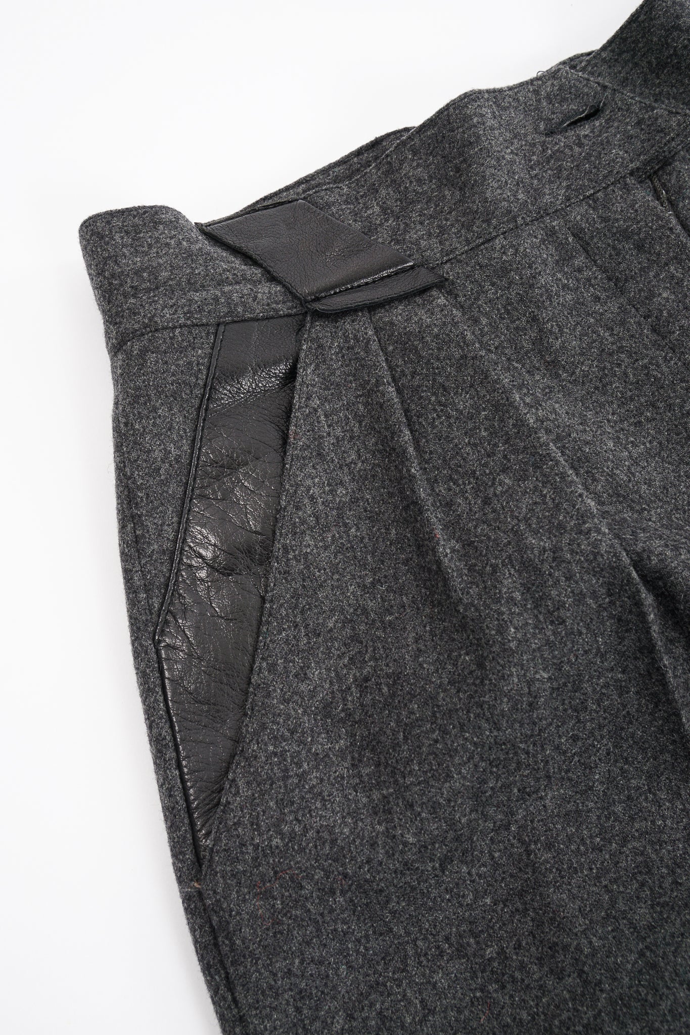 Flannel Pleated Trouser - Image 8