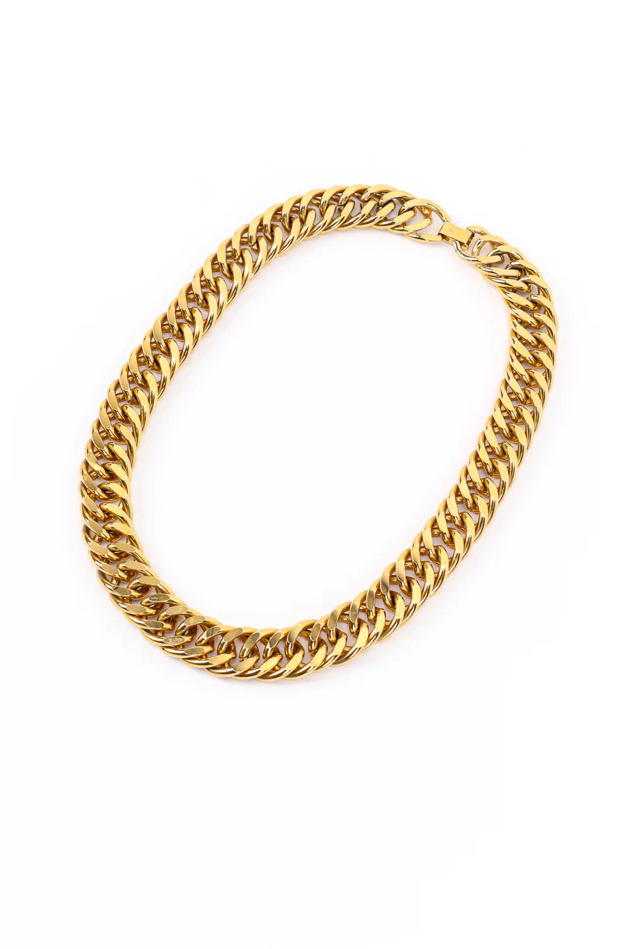 Flat Curb Chain Collar Necklace - Image 3
