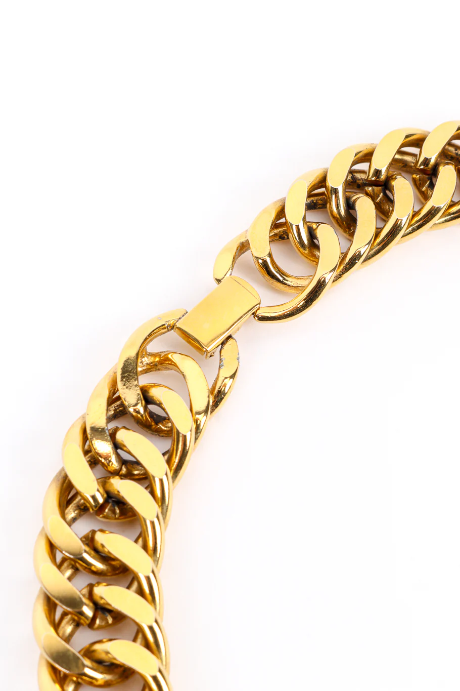 Flat Curb Chain Collar Necklace - Image 5