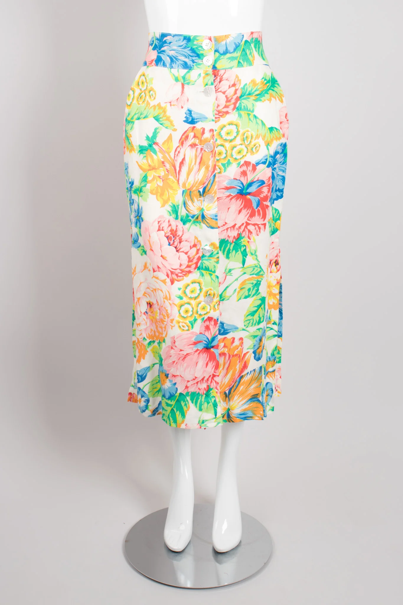 Flax Floral Print Top & Skirt Set - Image 13