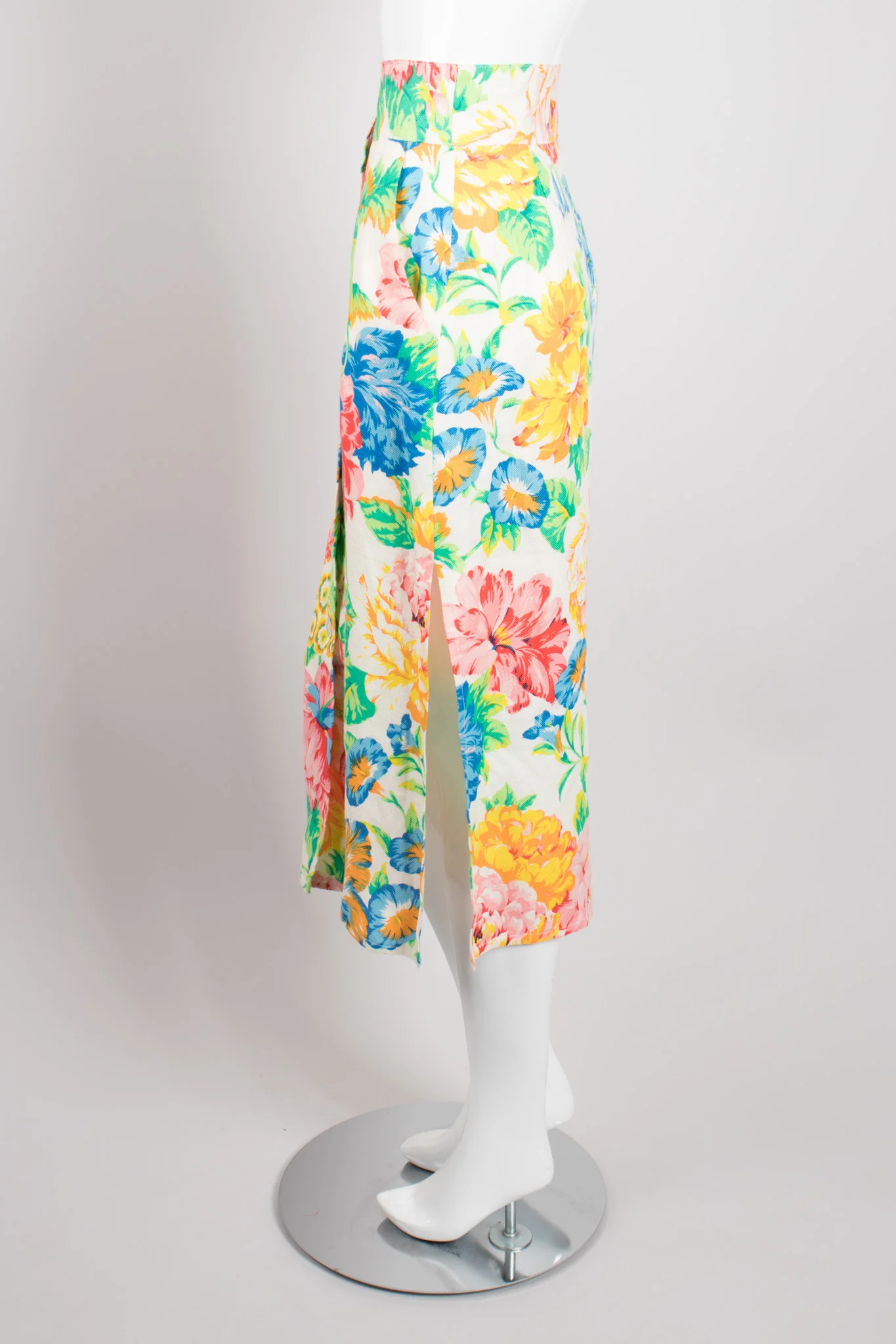 Flax Floral Print Top & Skirt Set - Image 14