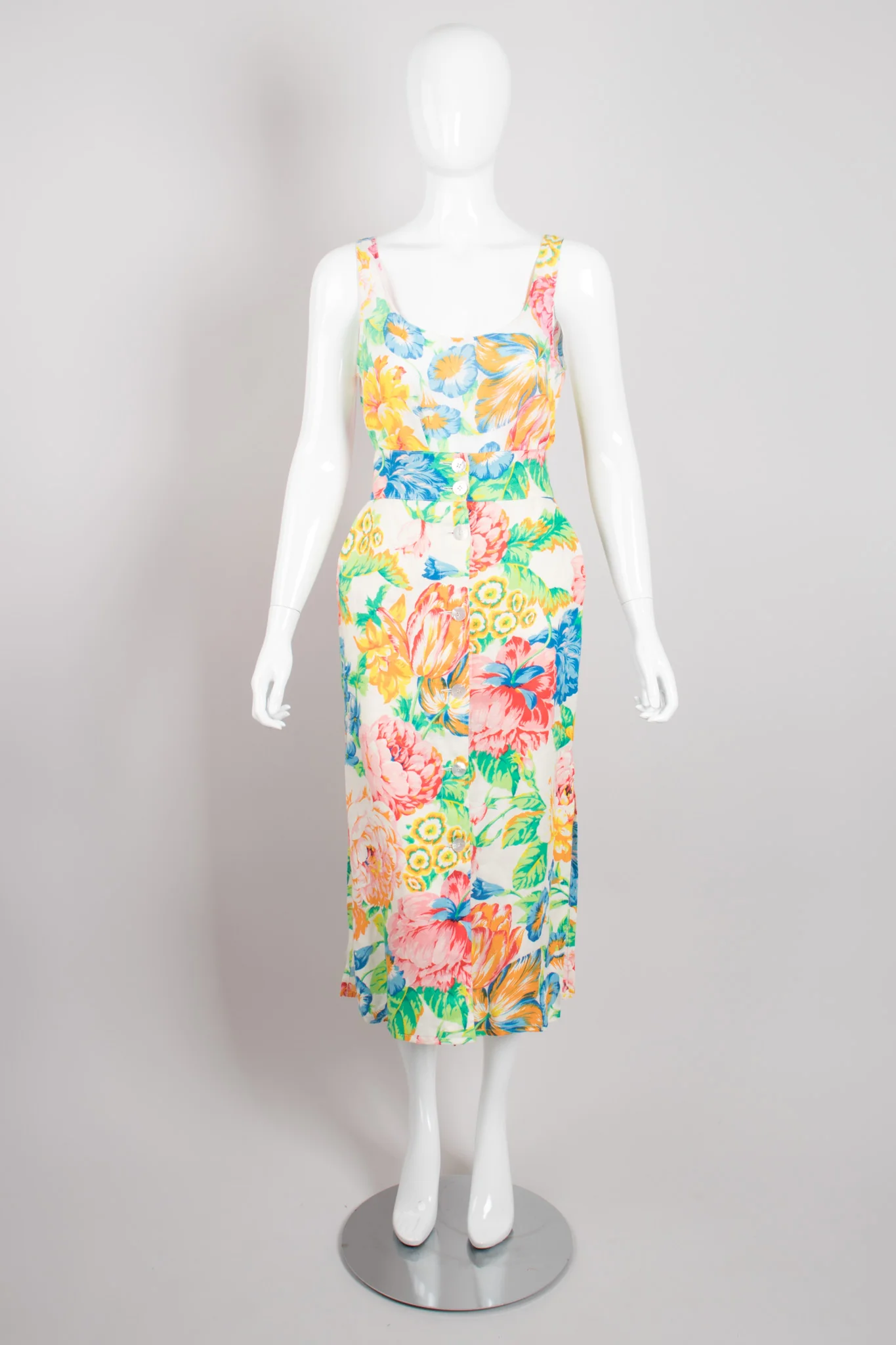 Flax Floral Print Top & Skirt Set - Image 2