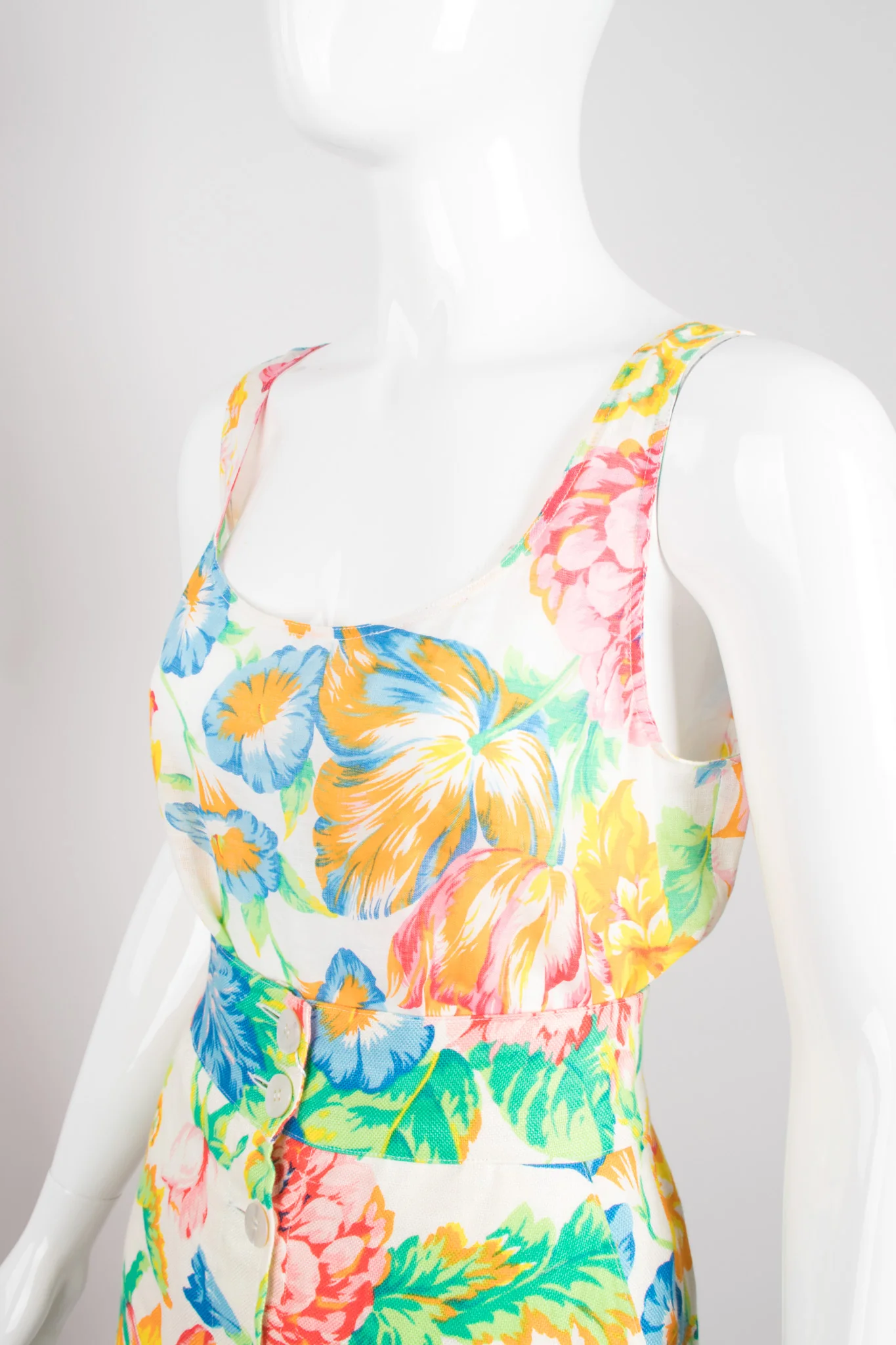 Flax Floral Print Top & Skirt Set - Image 8