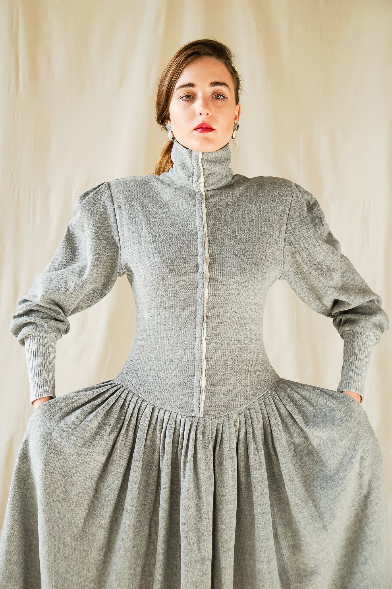 Fleece Sweatshirt Dress - Image 5