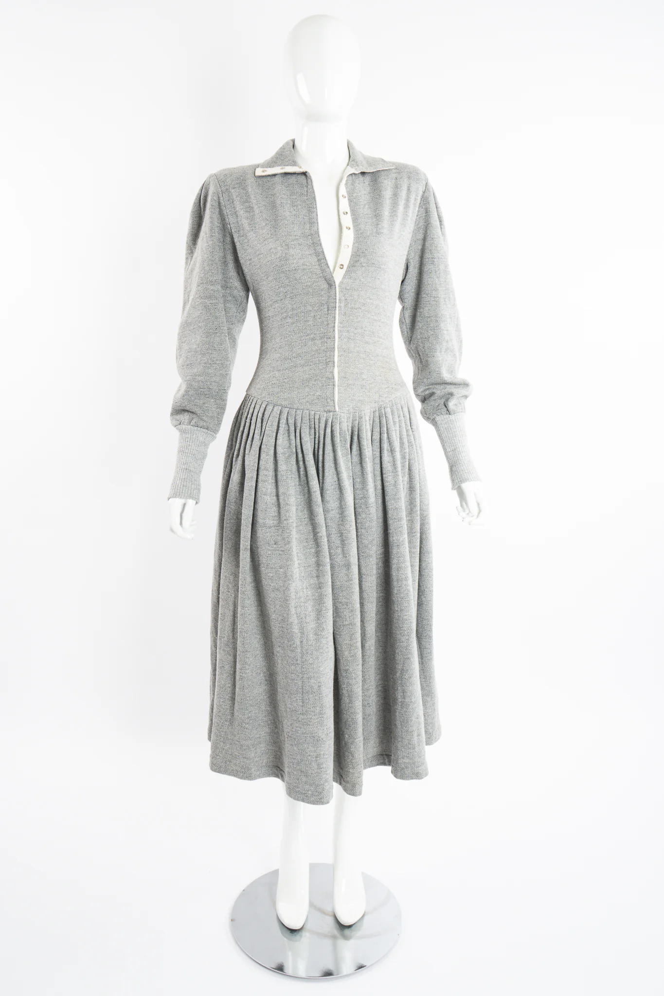 Fleece Sweatshirt Dress - Image 7