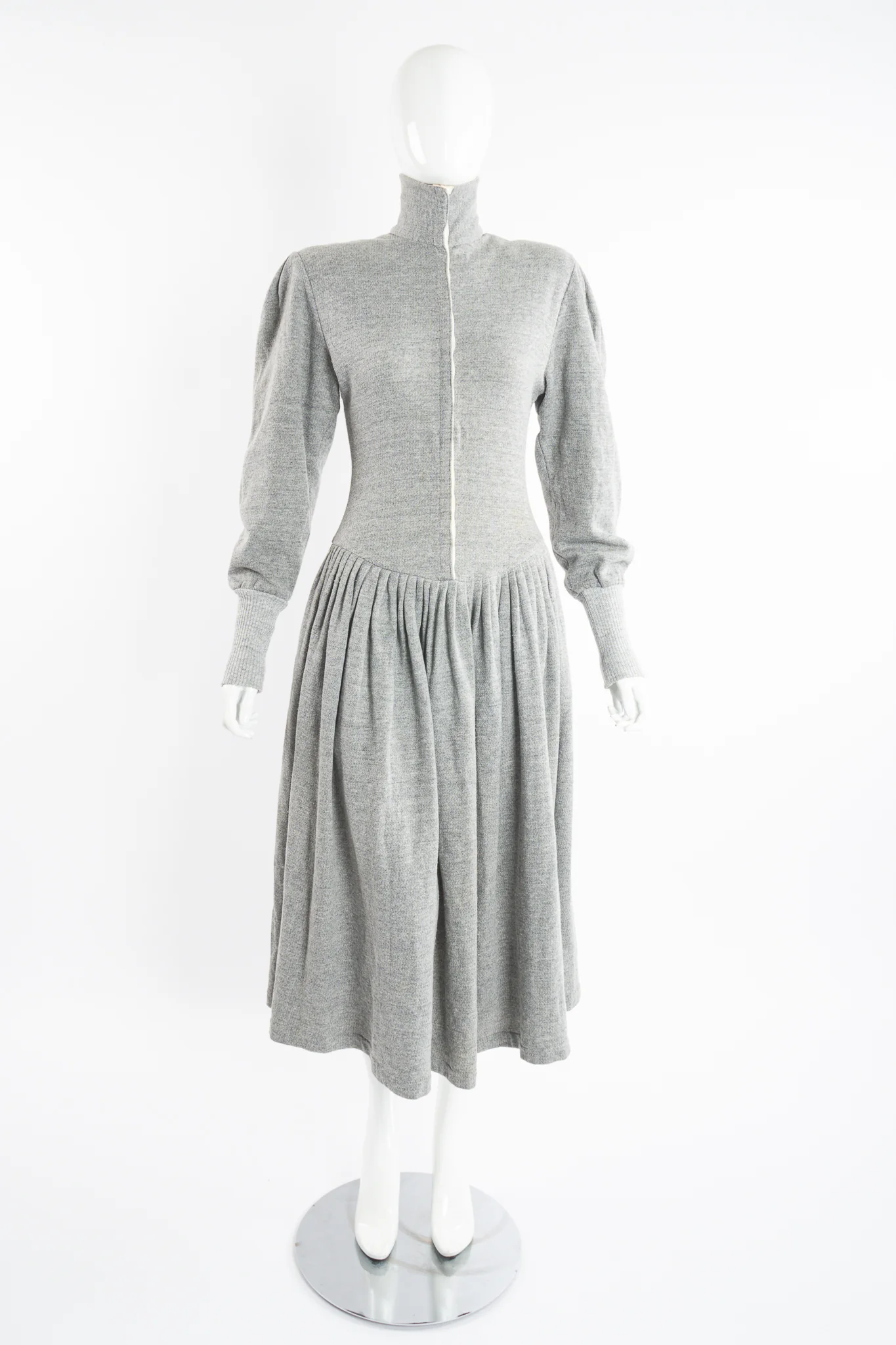 Fleece Sweatshirt Dress - Image 8
