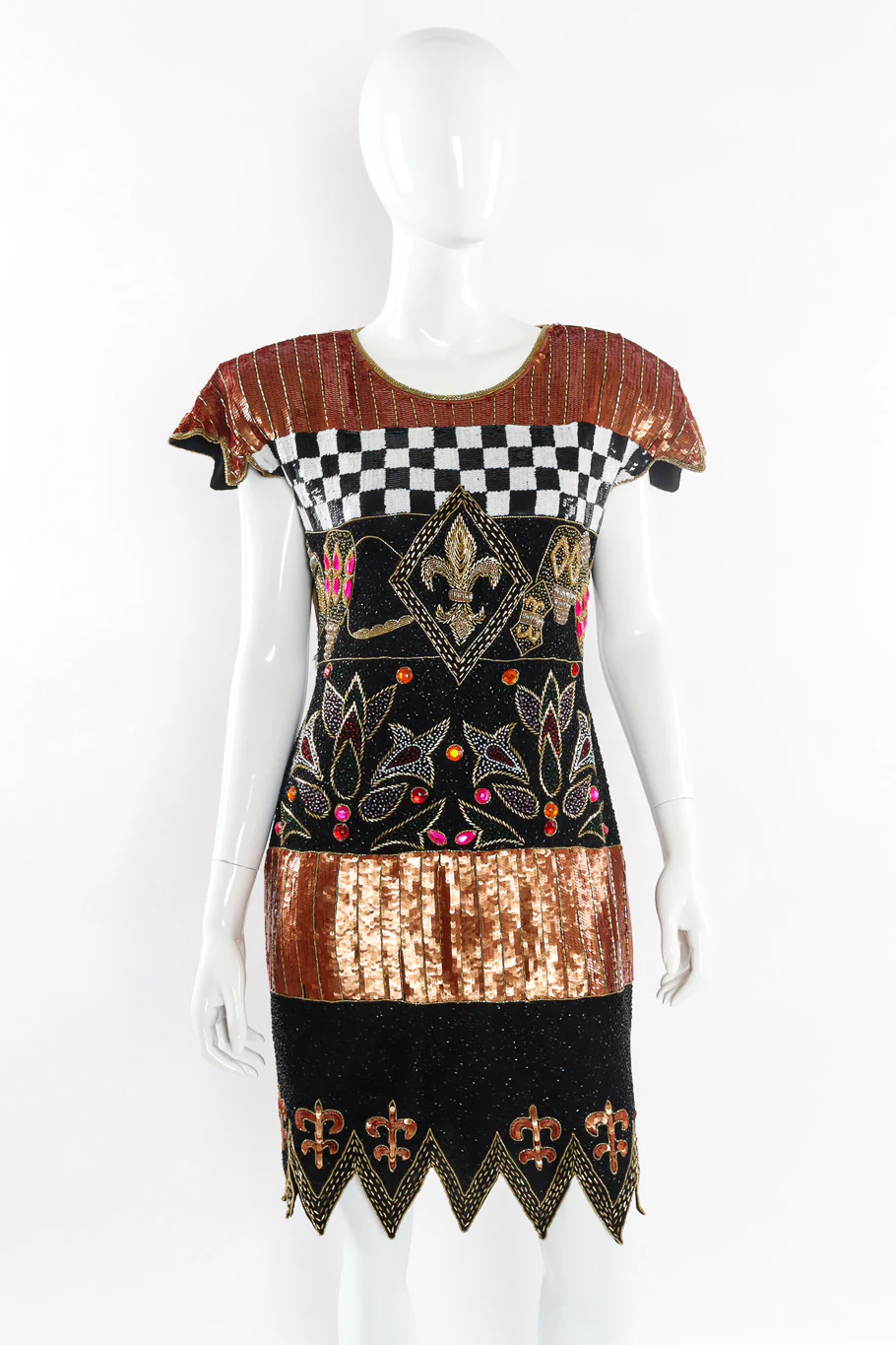 Fleur-de-lis Beaded Dress - Image 3
